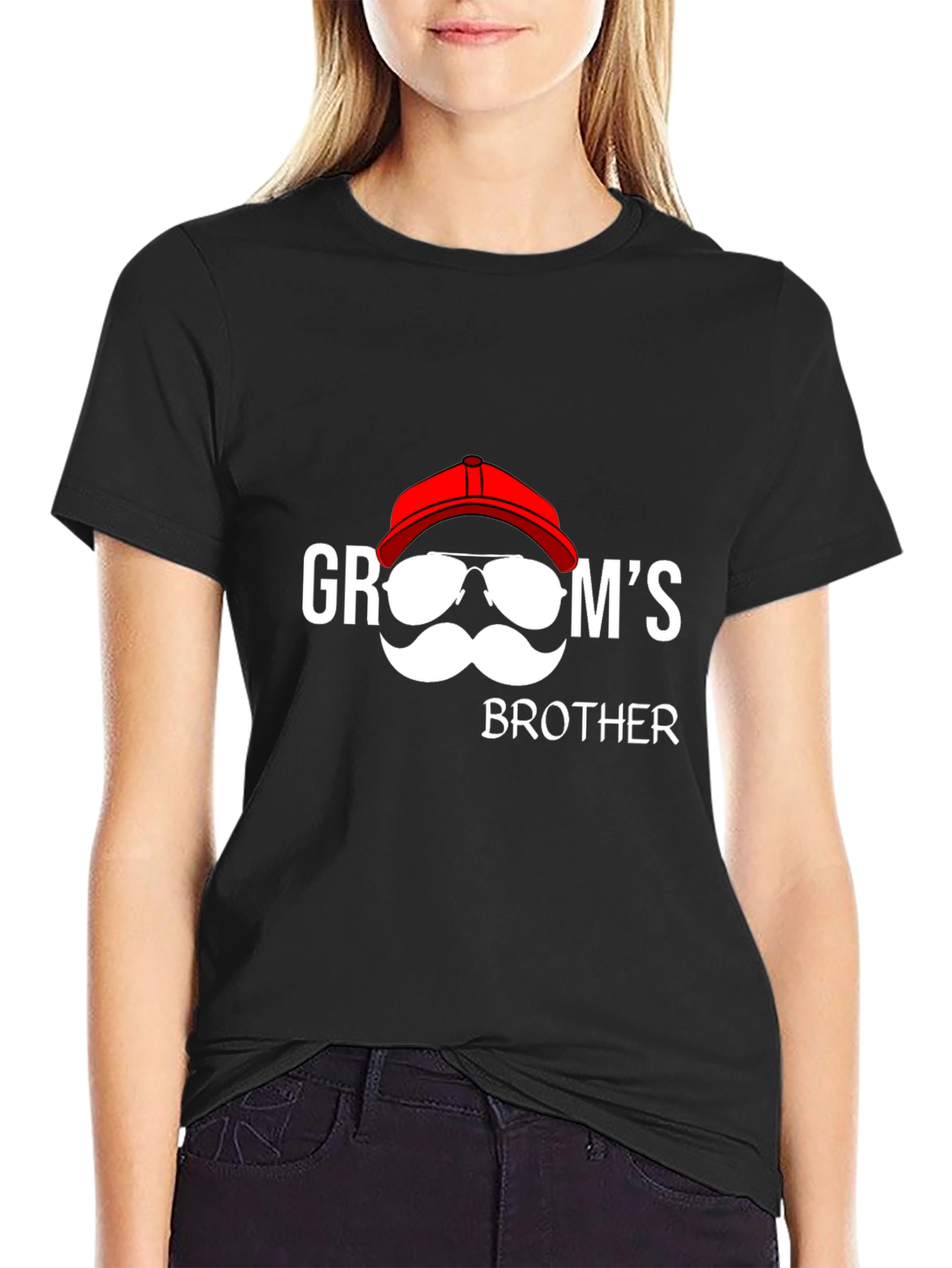Grooms Brother T-Shirt: Funny Wedding Party Tee