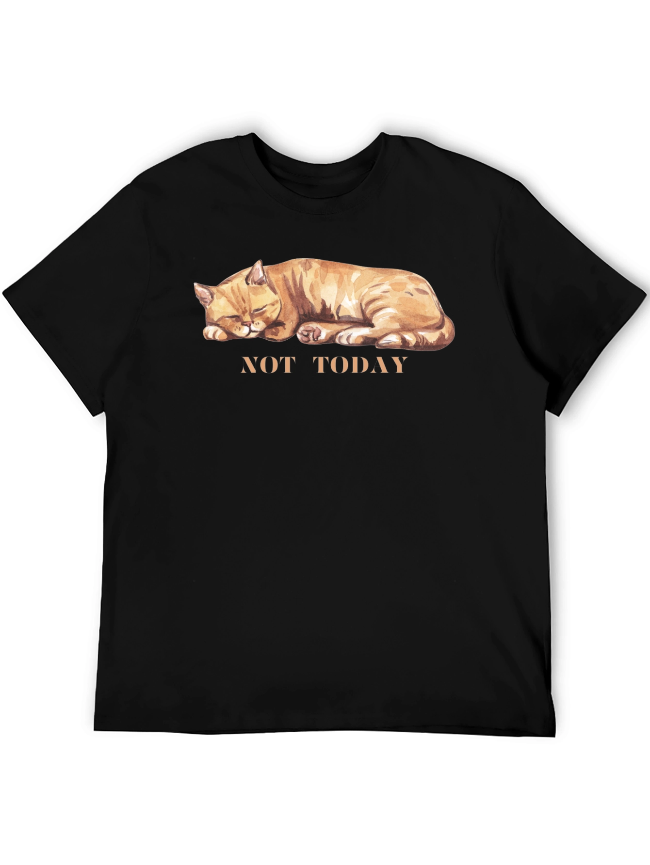 Not Today Cat Graphic T-Shirt - Unisex Cotton Tee