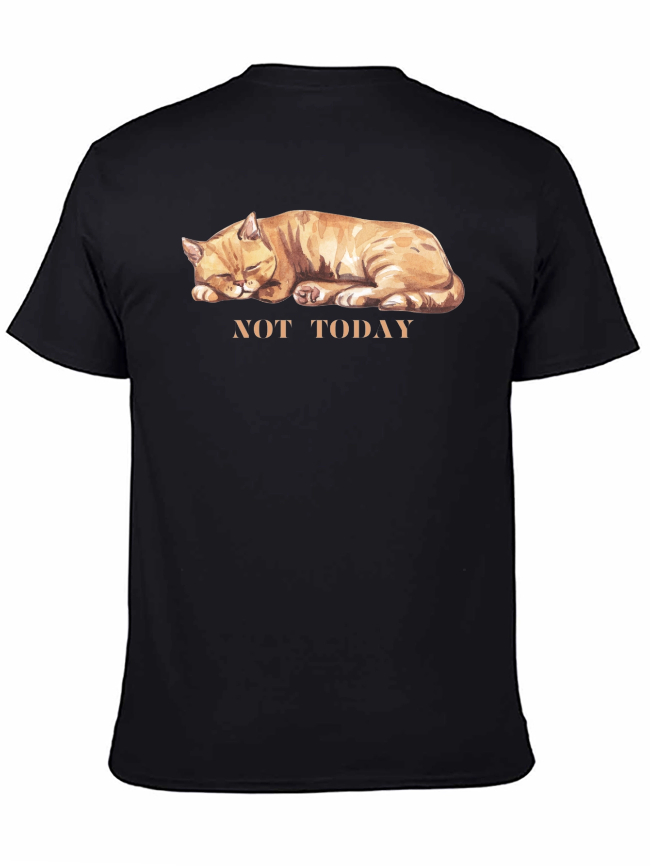 Not Today Cat Graphic T-Shirt - Unisex Cotton Tee
