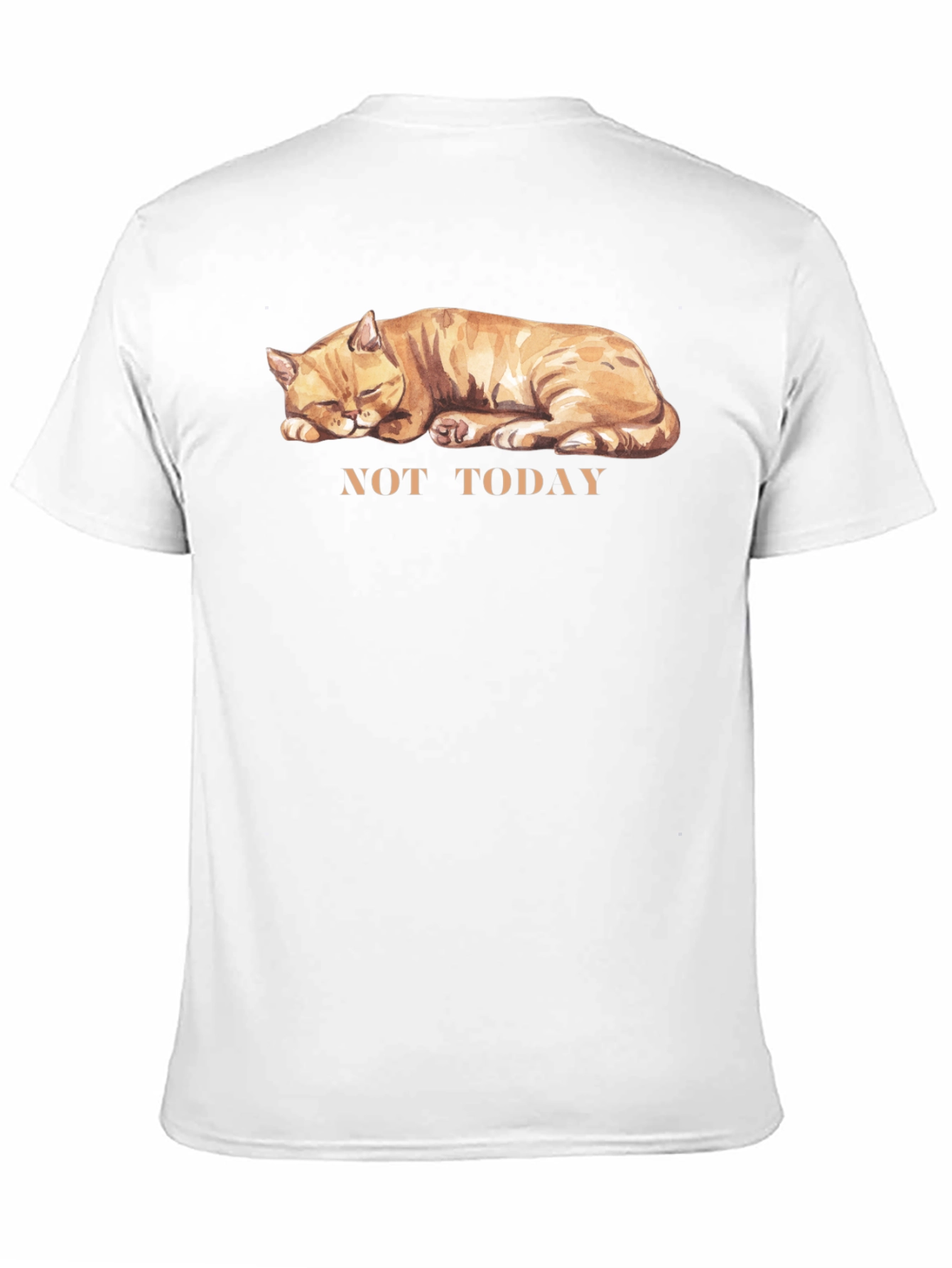 Not Today Cat Graphic T-Shirt - Unisex Cotton Tee
