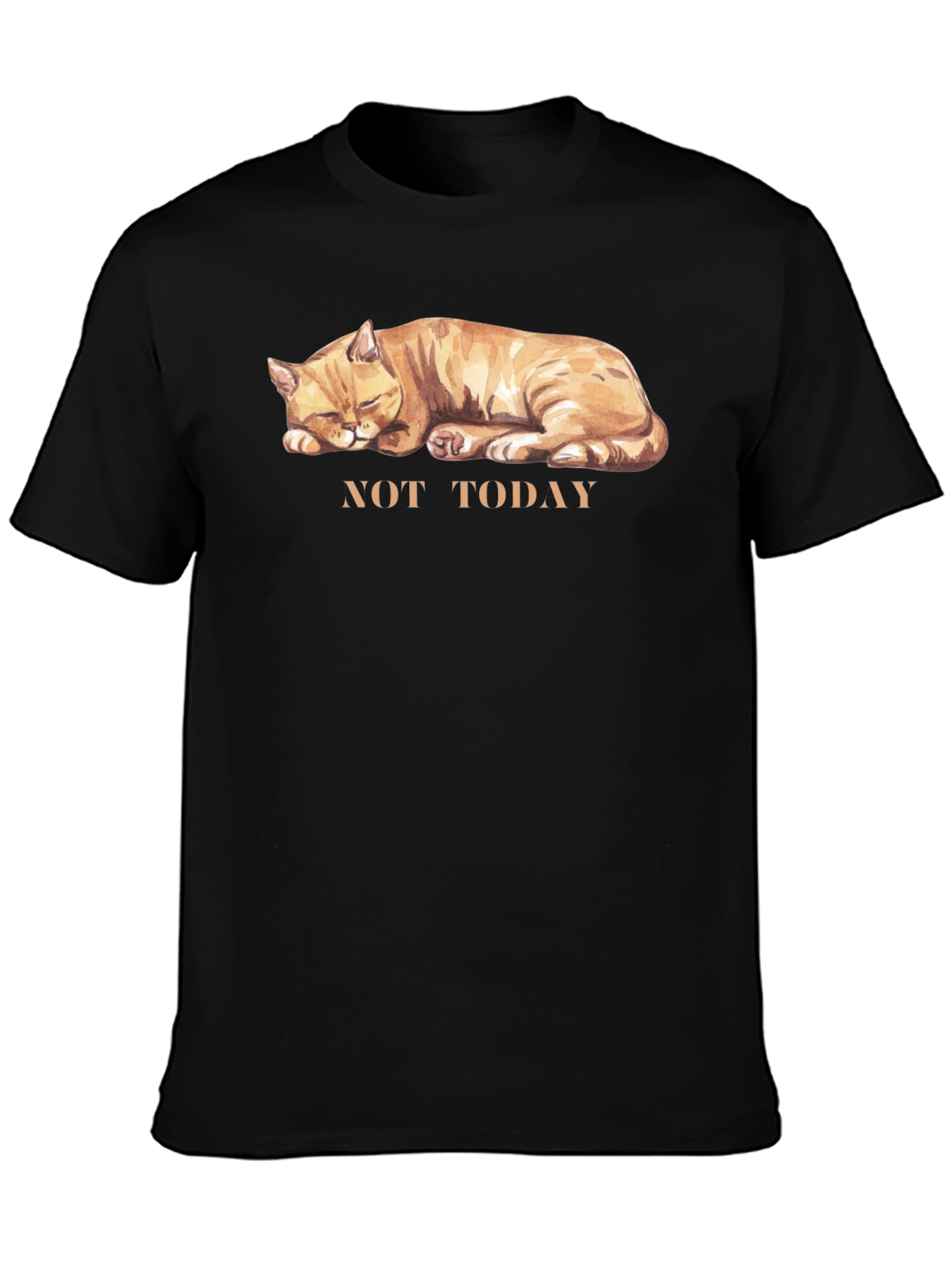 Not Today Cat Graphic T-Shirt - Unisex Cotton Tee