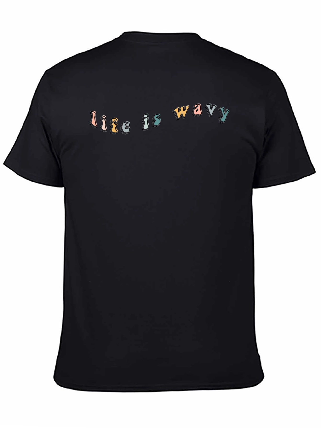 Life Is Wavy Graphic Tee - Stylish Comfort