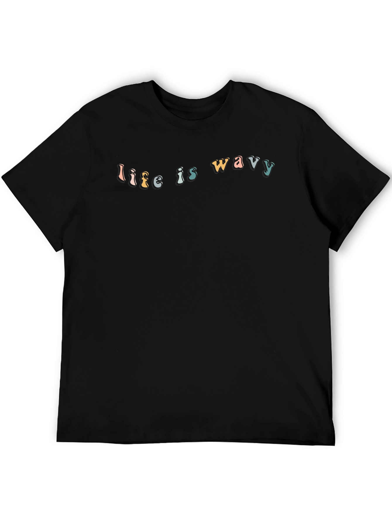 Life Is Wavy Graphic Tee - Stylish Comfort