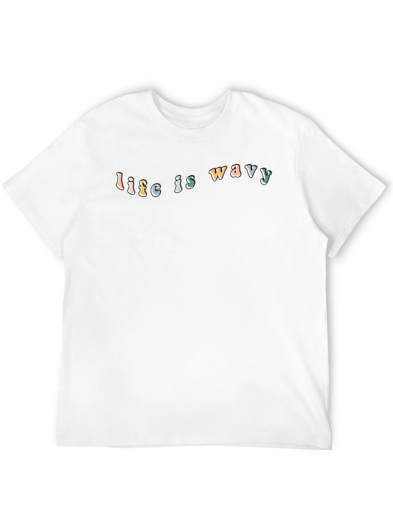 Life Is Wavy Graphic Tee - Stylish Comfort