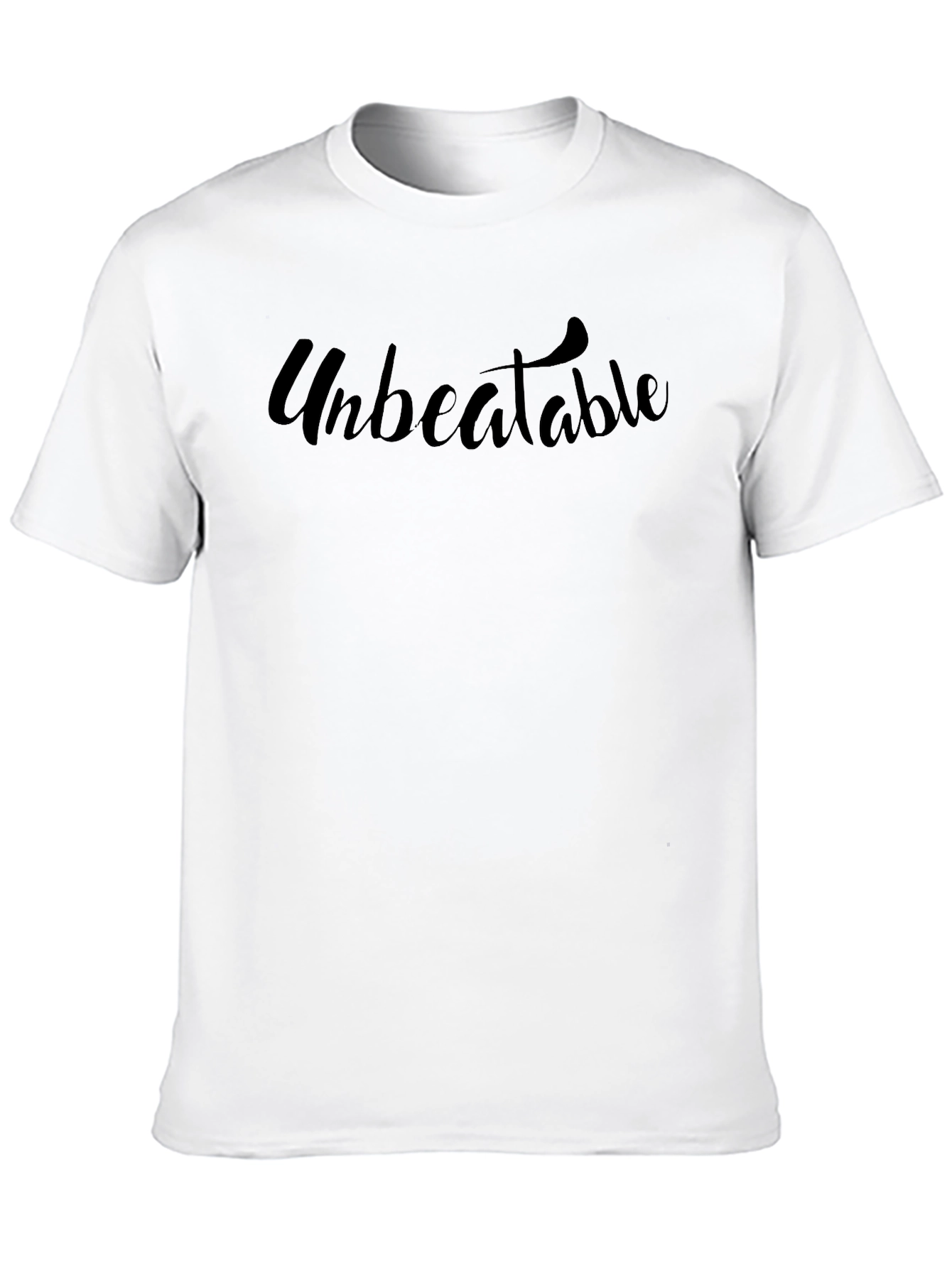 Unbeatable Black Graphic Tee - Stylish Casual Wear