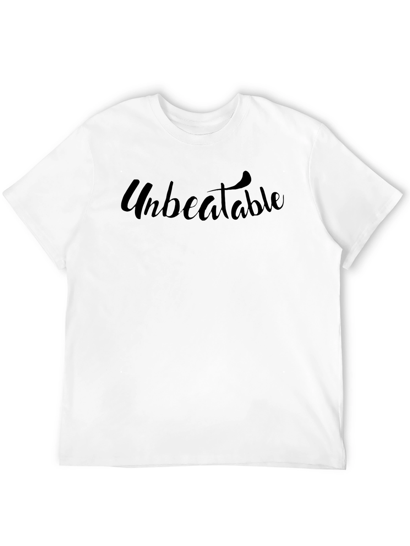 Unbeatable Black Graphic Tee - Stylish Casual Wear