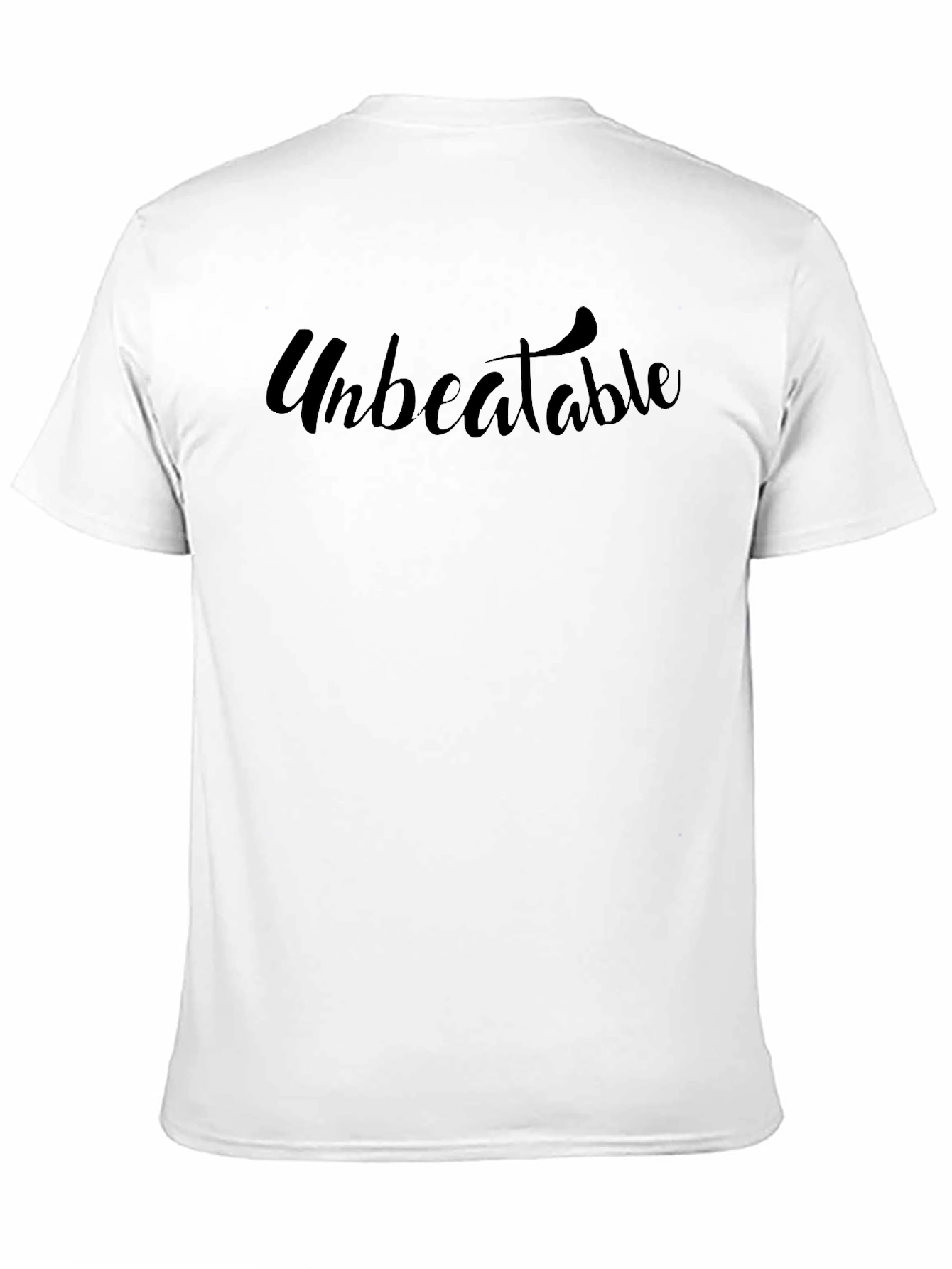 Unbeatable Black Graphic Tee - Stylish Casual Wear