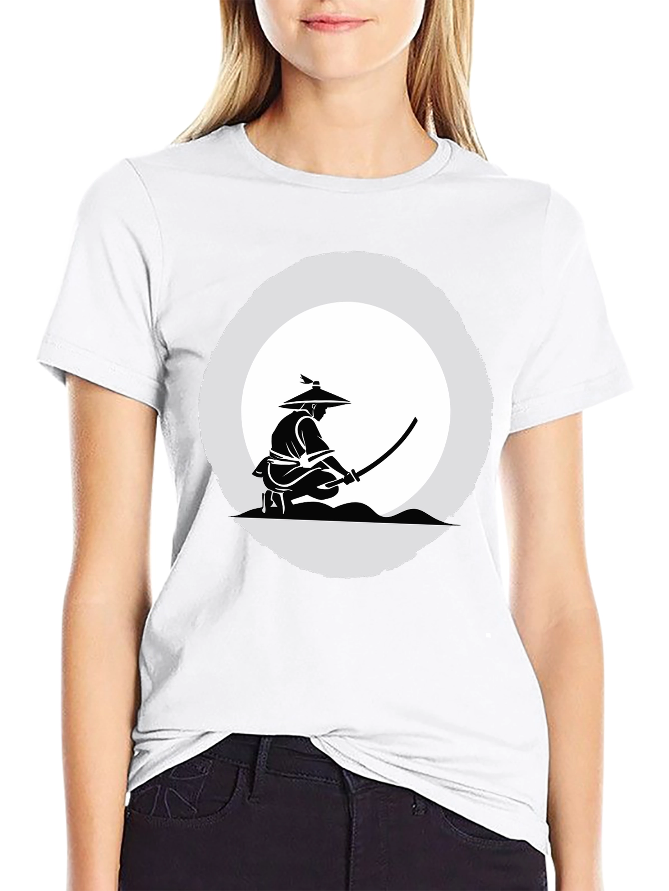 Samurai Graphic Tee - Mens Black T-Shirt