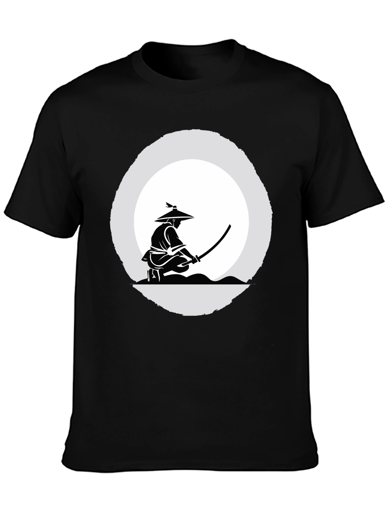 Samurai Graphic Tee - Mens Black T-Shirt
