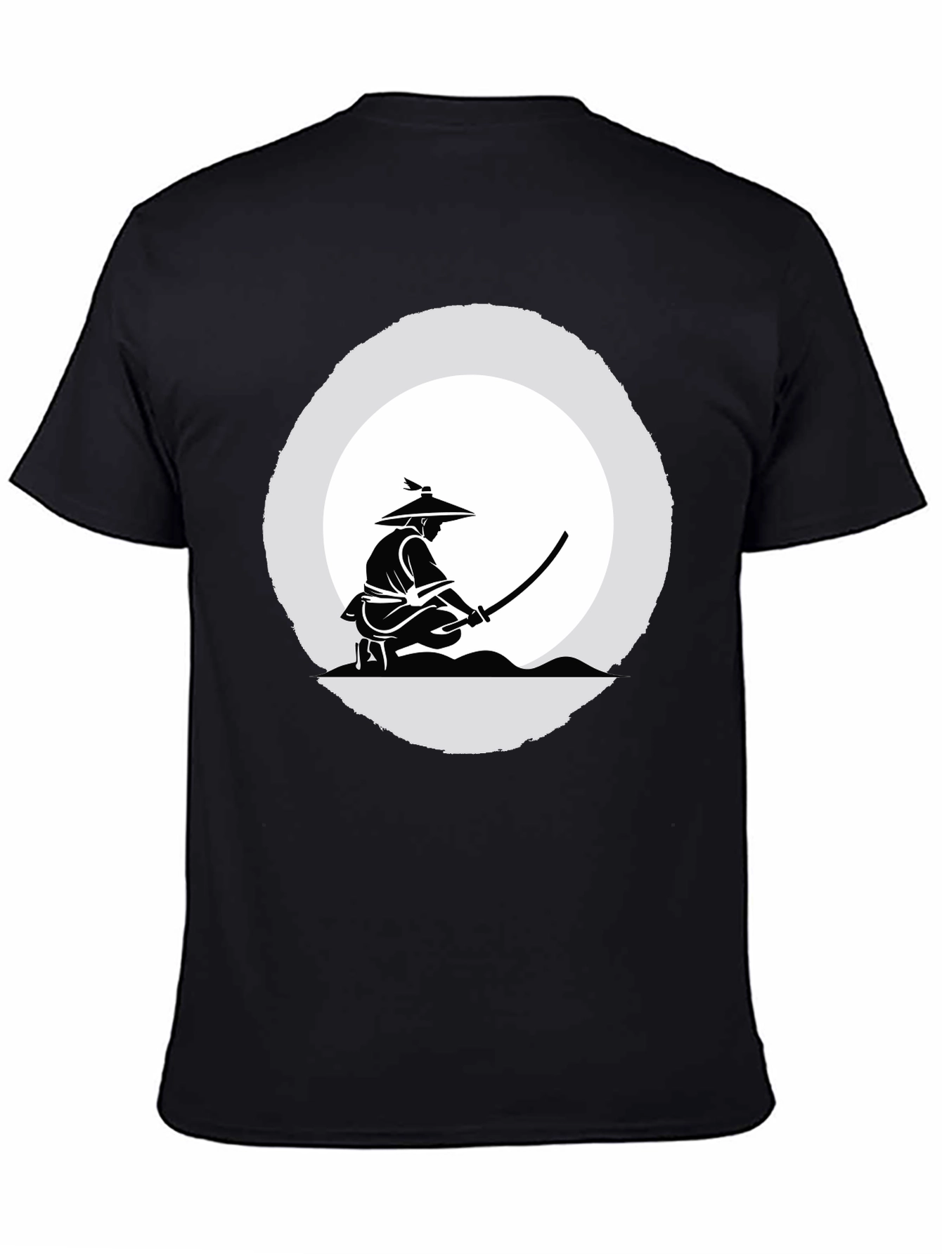 Samurai Graphic Tee - Mens Black T-Shirt