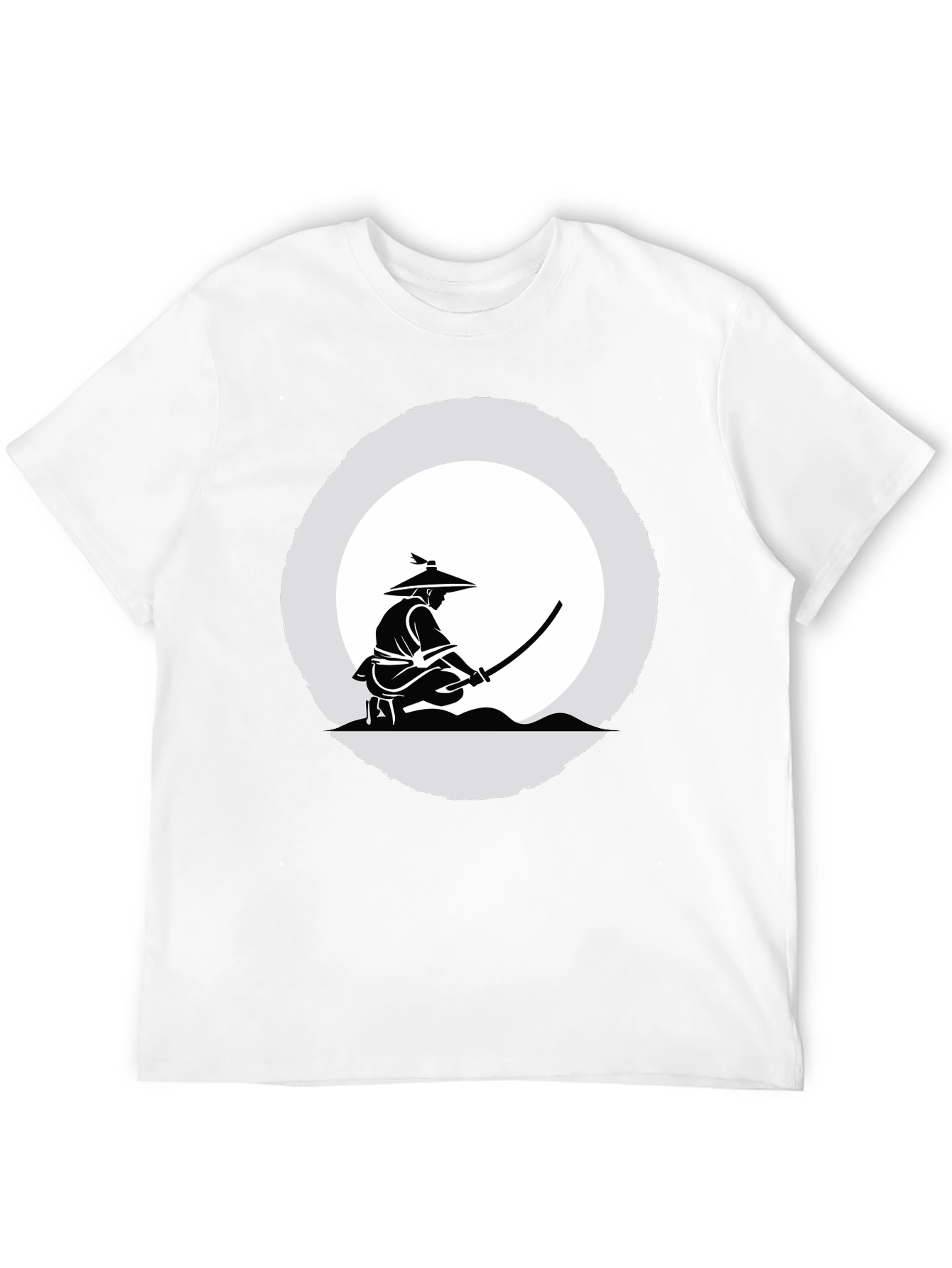 Samurai Graphic Tee - Mens Black T-Shirt