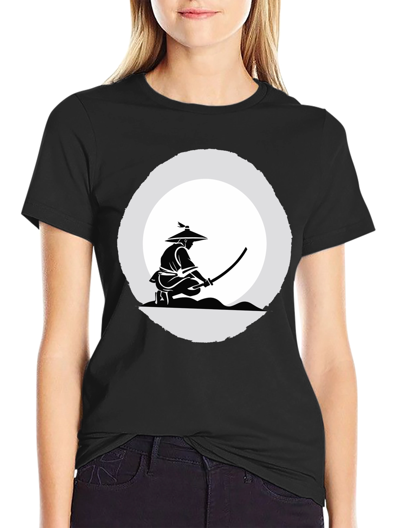 Samurai Graphic Tee - Mens Black T-Shirt