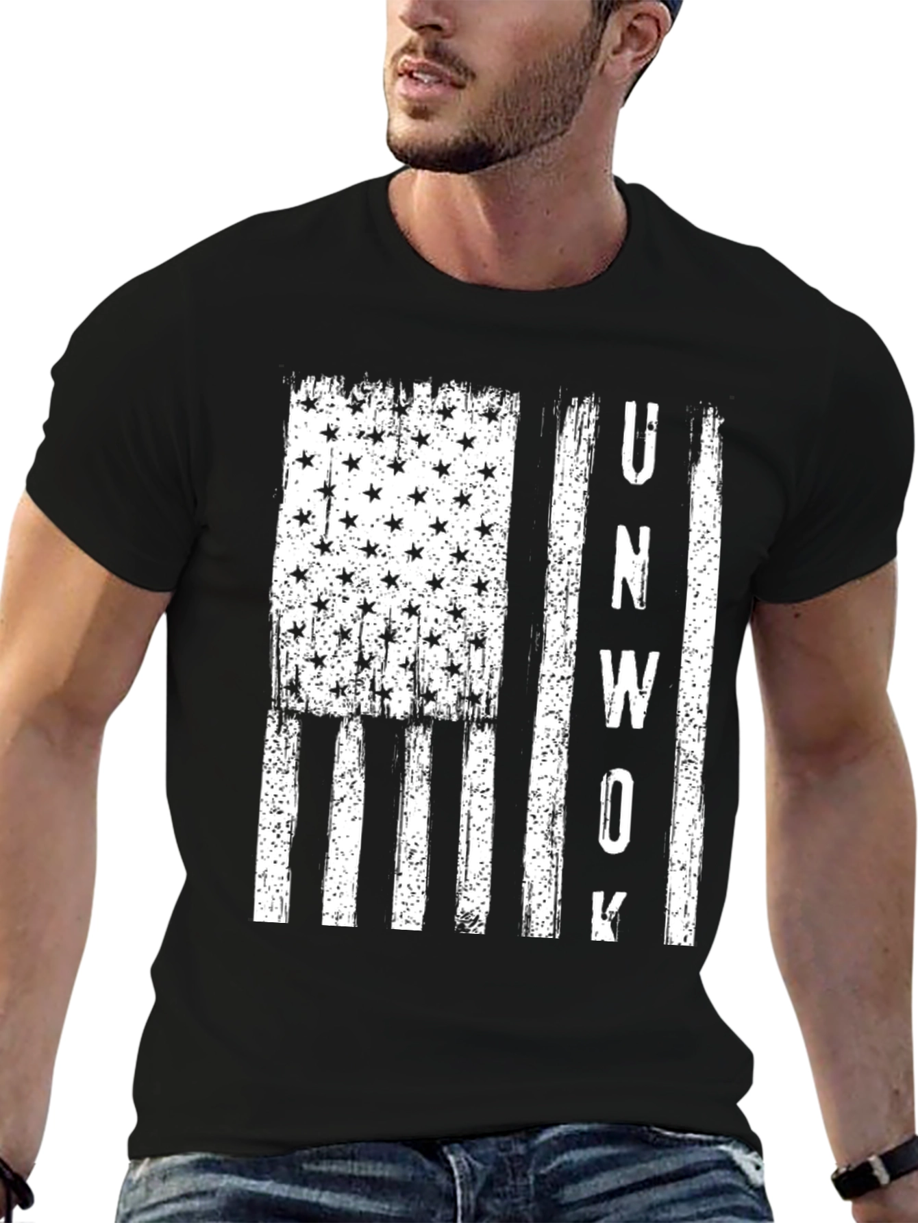 UnWoke American Flag Graphic Tee