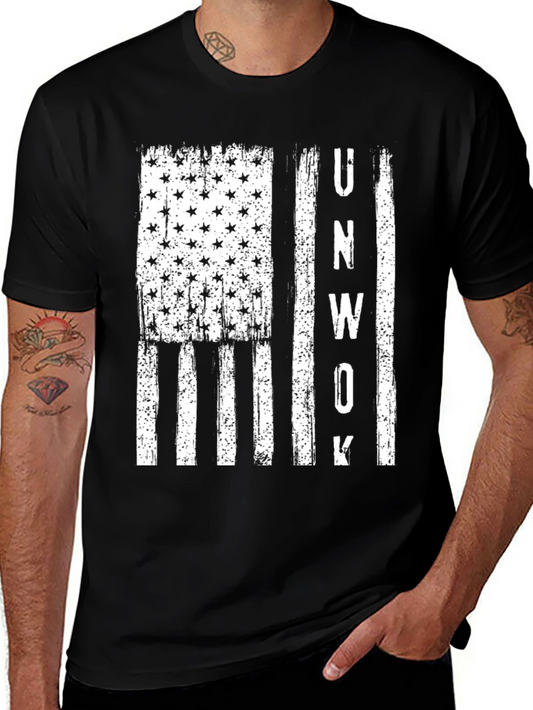 UnWoke American Flag Graphic Tee