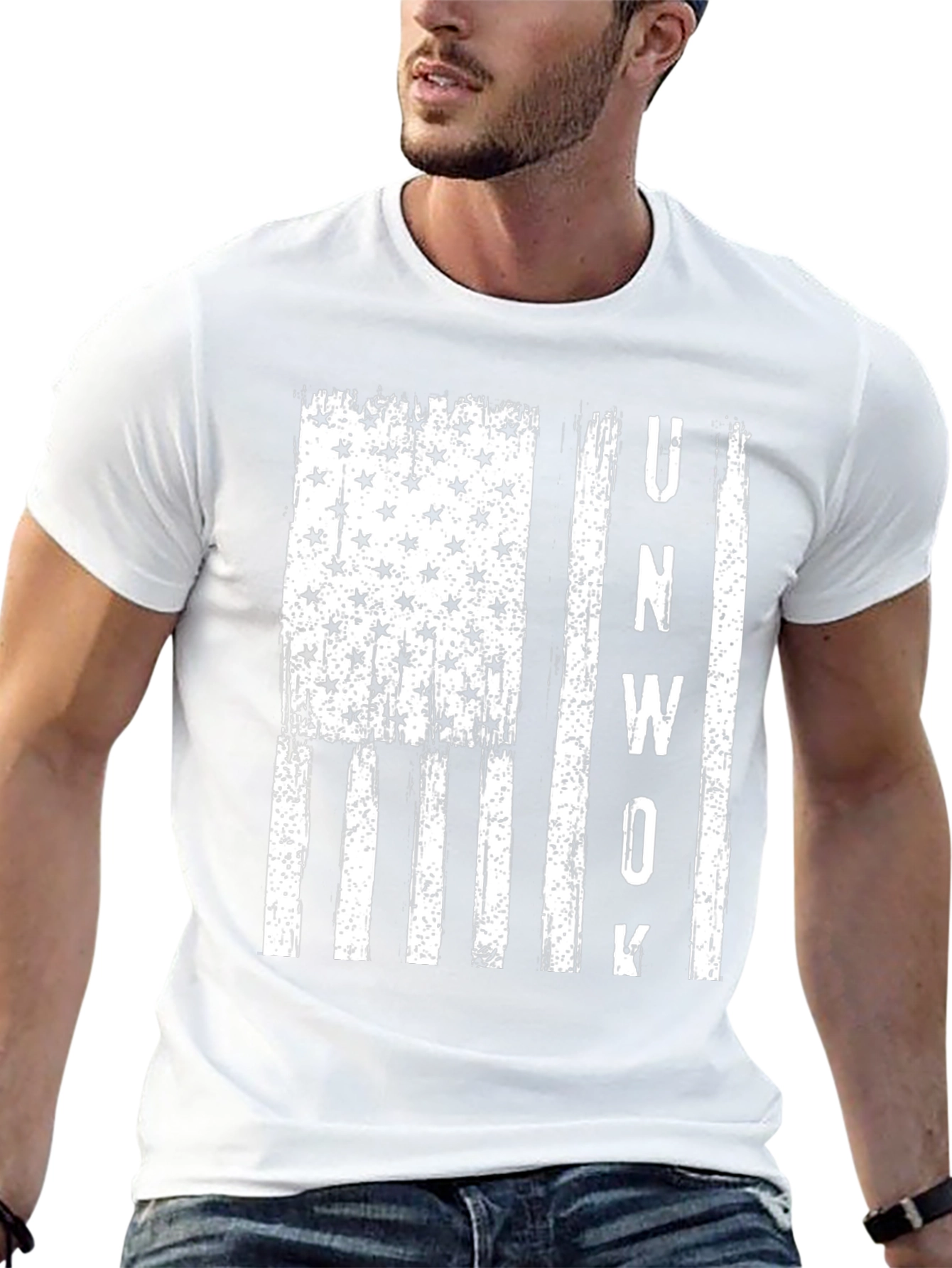 UnWoke American Flag Graphic Tee