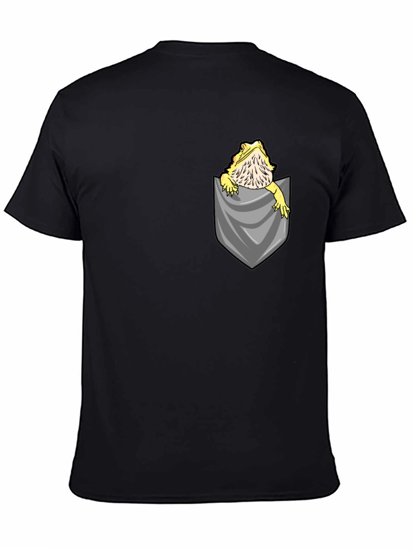 Bearded Dragon Pocket T-Shirt - Unique Reptile Lover Tee