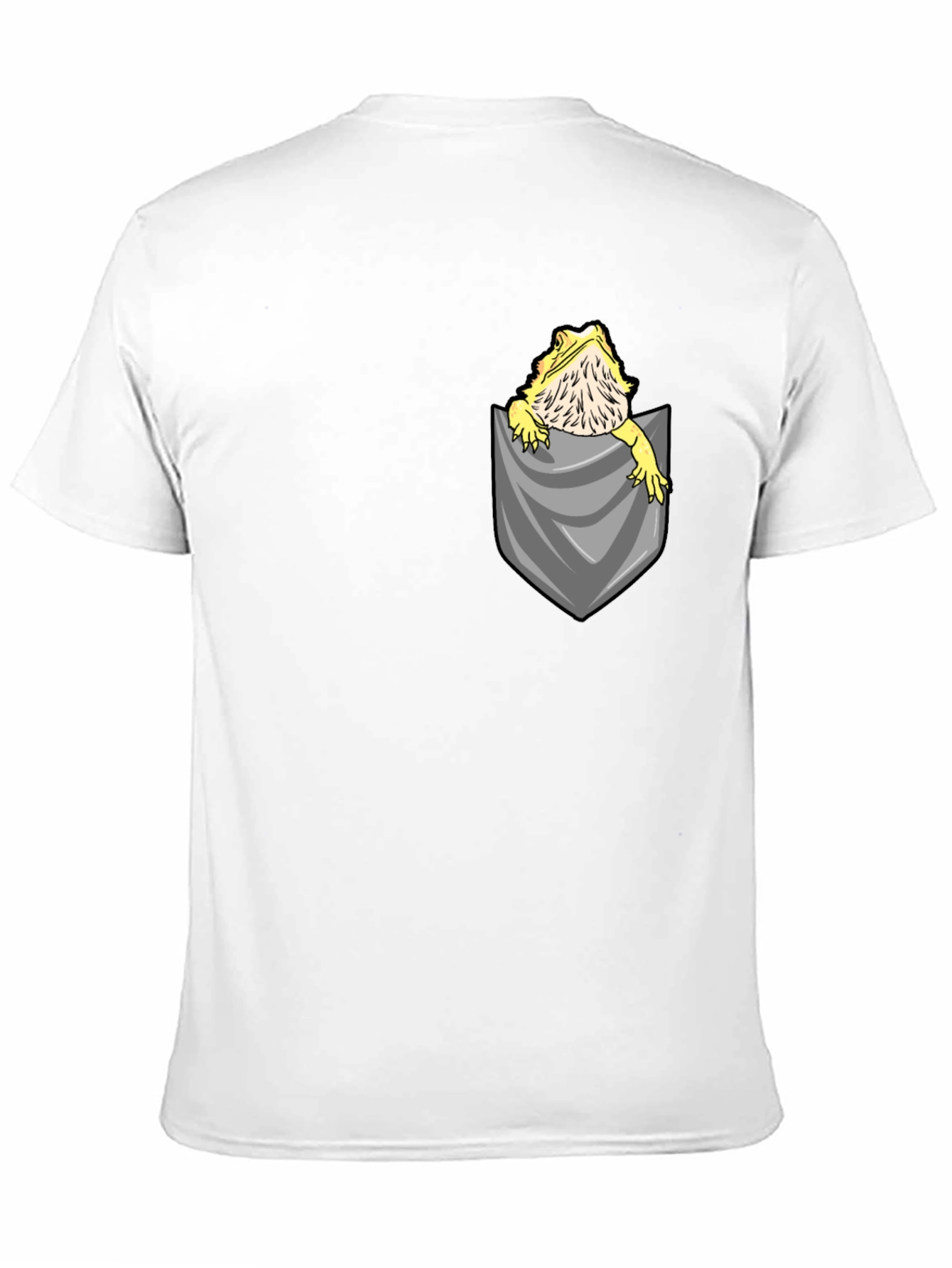 Bearded Dragon Pocket T-Shirt - Unique Reptile Lover Tee