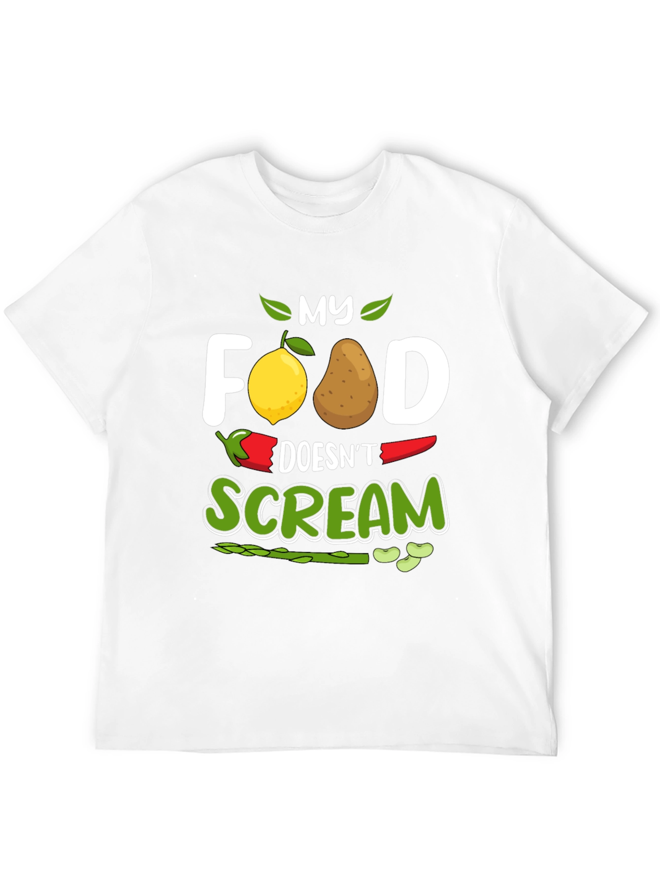 Vegan Graphic Tee - My Food Doesnt Scream