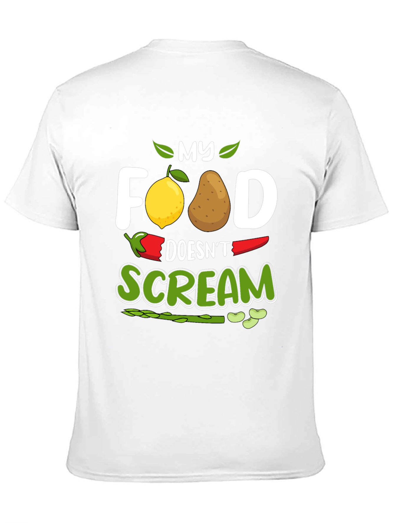 Vegan Graphic Tee - My Food Doesnt Scream