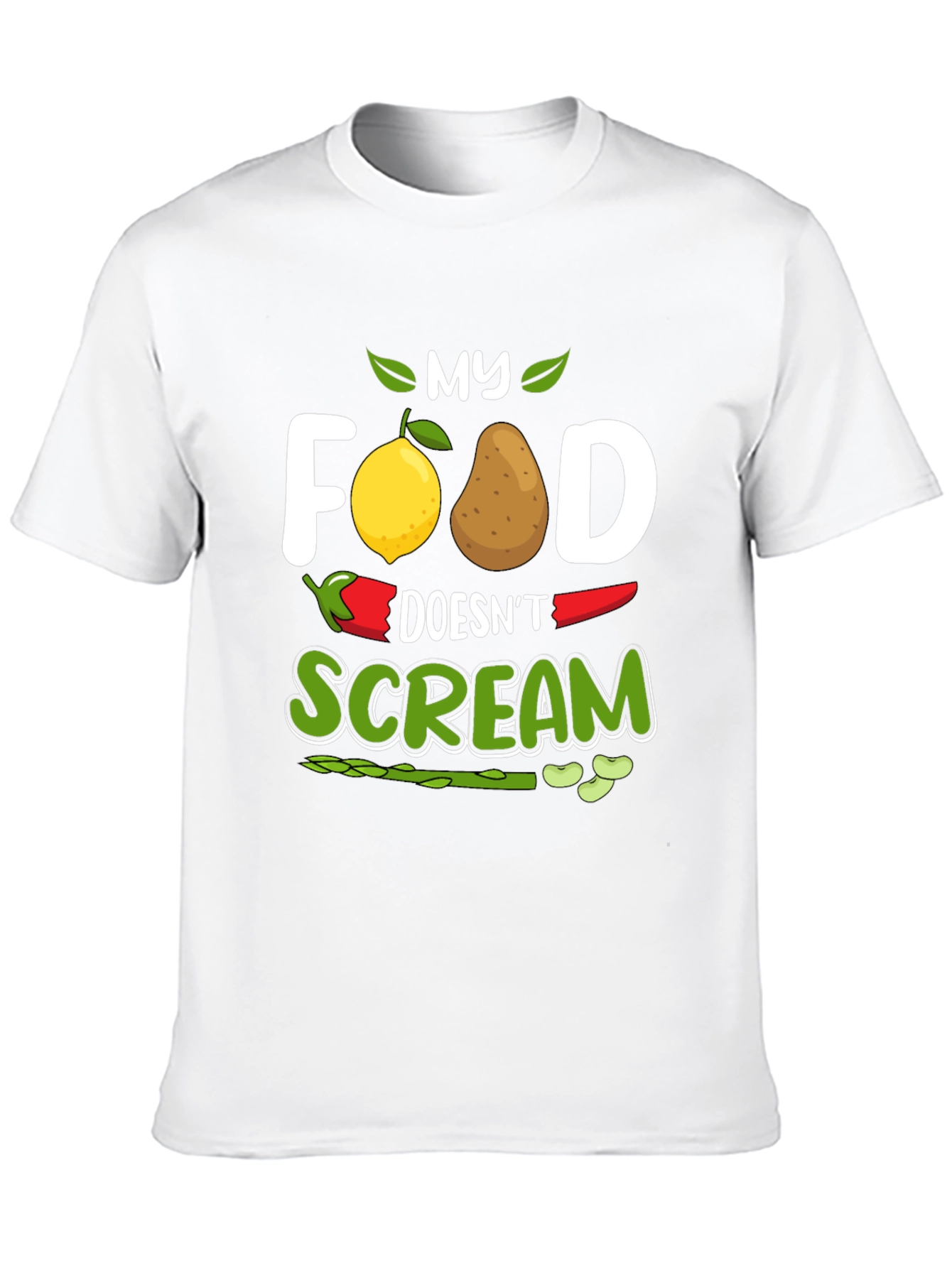Vegan Graphic Tee - My Food Doesnt Scream