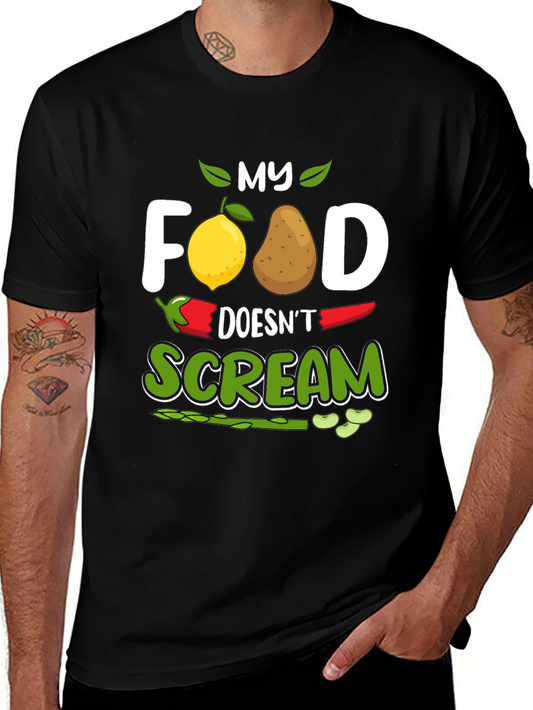Vegan Graphic Tee - My Food Doesnt Scream