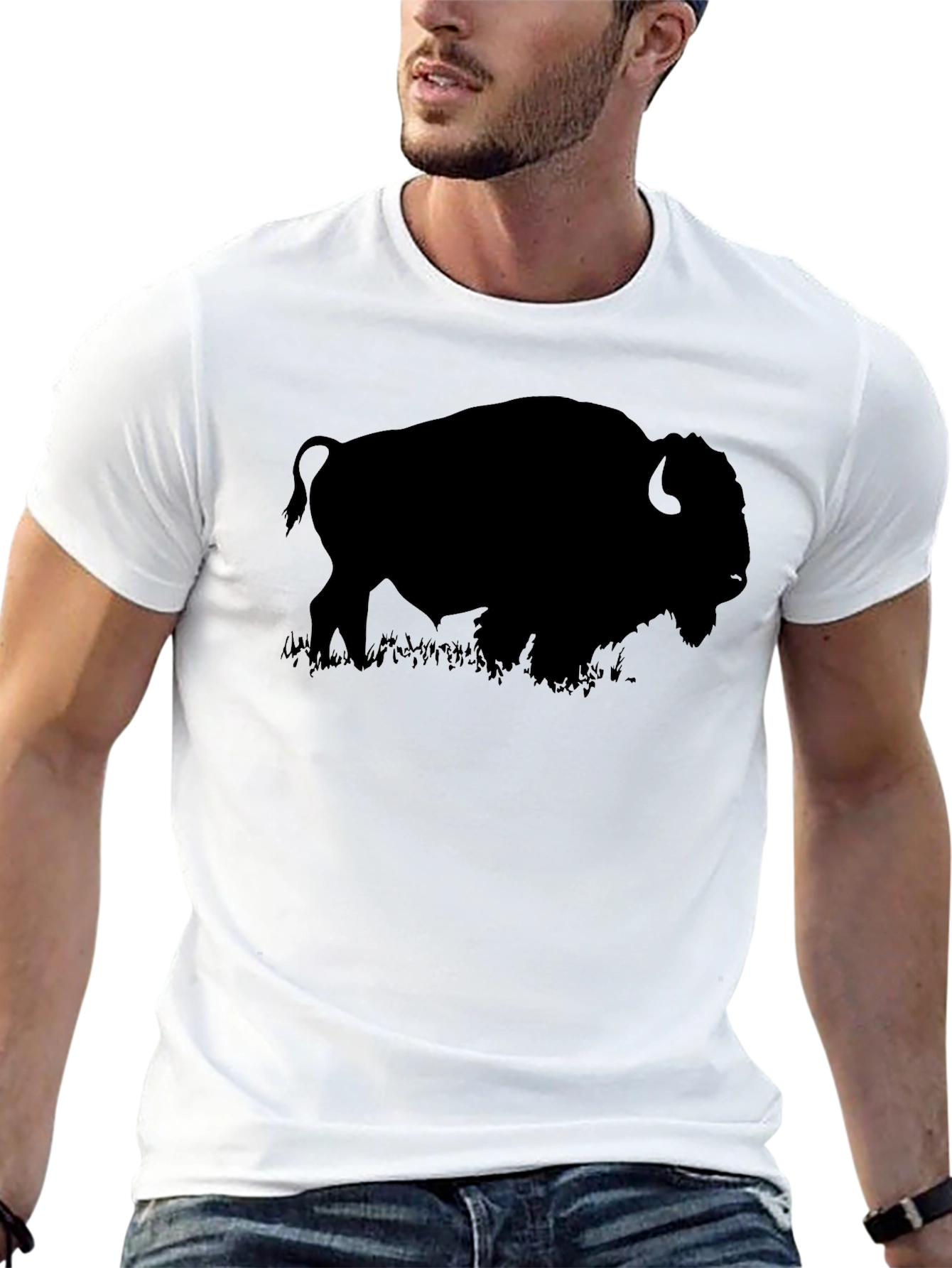 Buffalo Silhouette Black T-Shirt