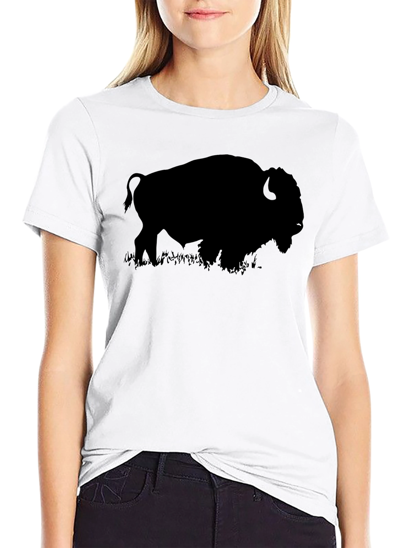 Buffalo Silhouette Black T-Shirt