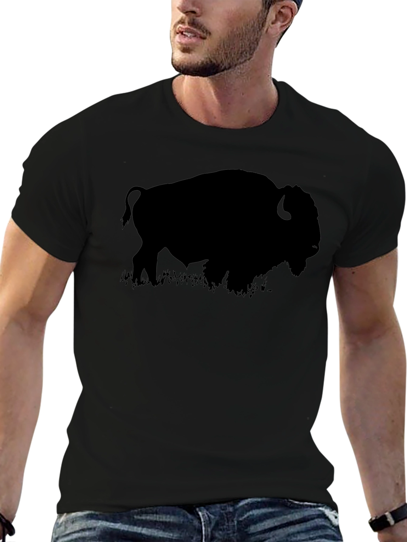 Buffalo Silhouette Black T-Shirt