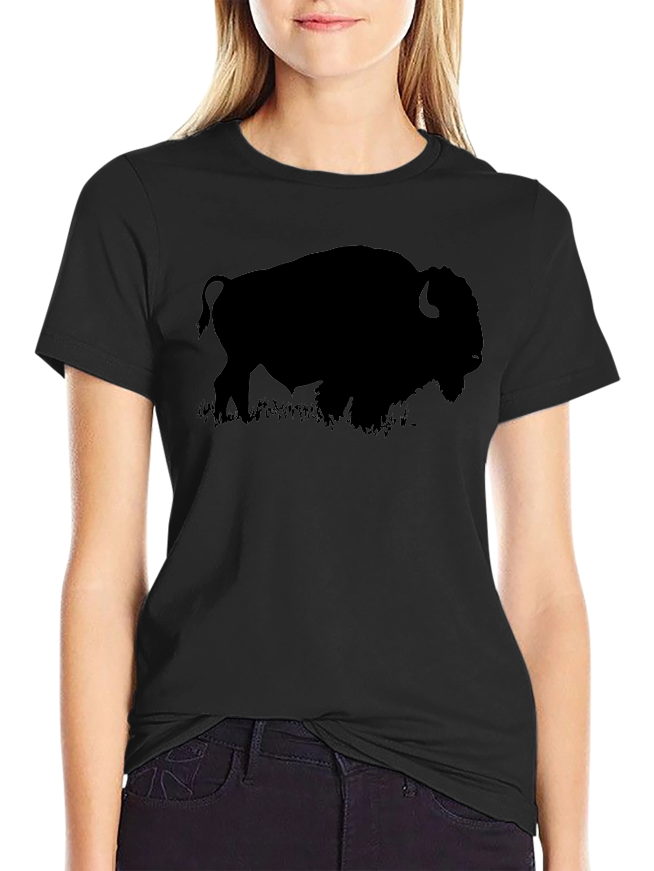 Buffalo Silhouette Black T-Shirt