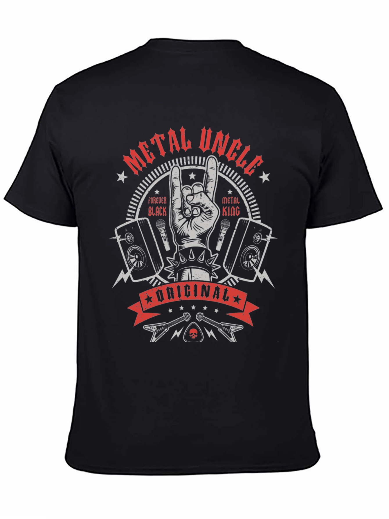 Metal Uncle T-Shirt - Rock & Roll Graphic Tee