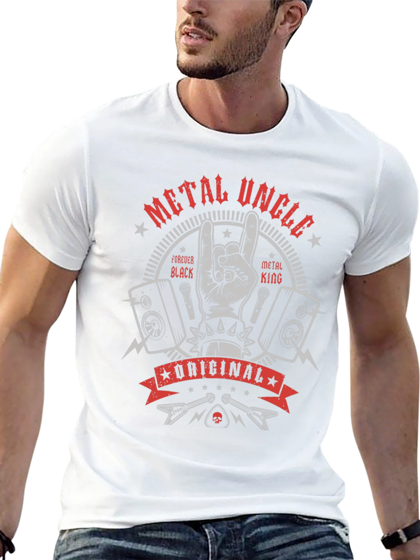 Metal Uncle T-Shirt - Rock & Roll Graphic Tee