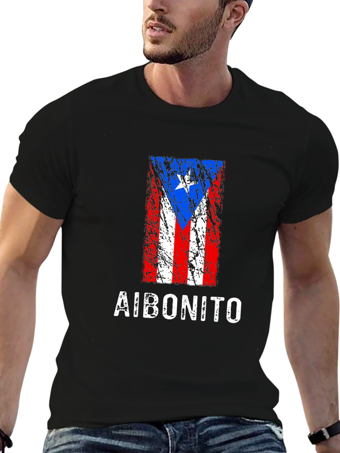 Aibonito Puerto Rico Flag Grunge T-Shirt