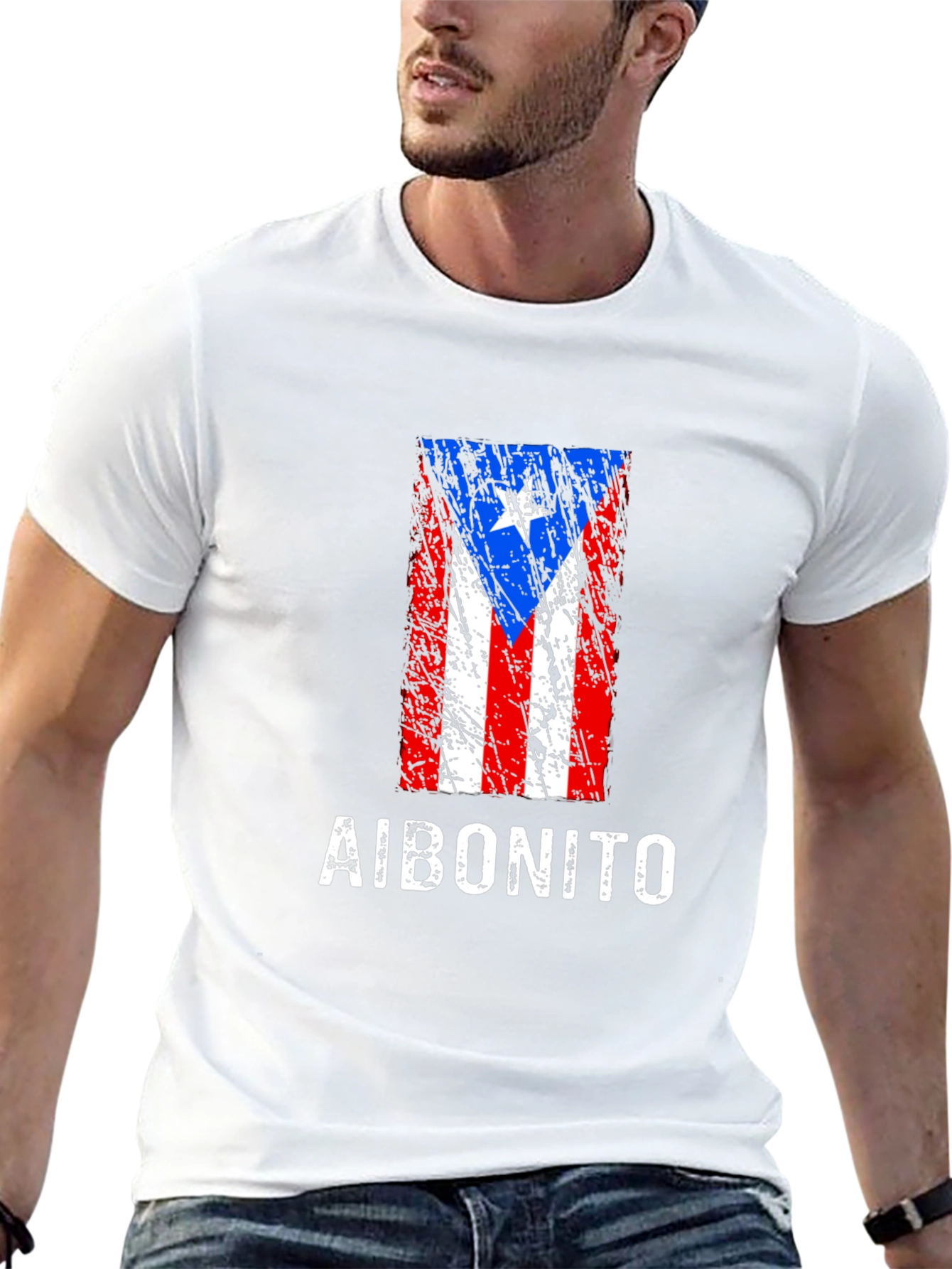 Aibonito Puerto Rico Flag Grunge T-Shirt