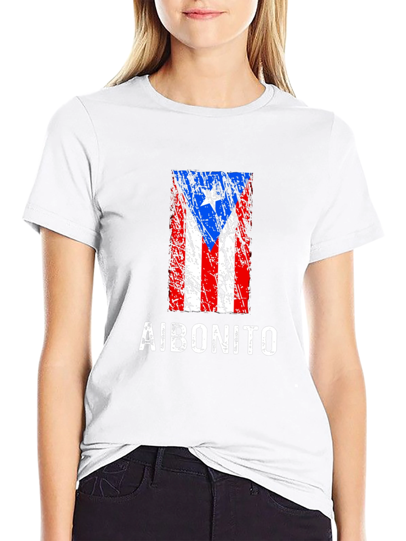 Aibonito Puerto Rico Flag Grunge T-Shirt