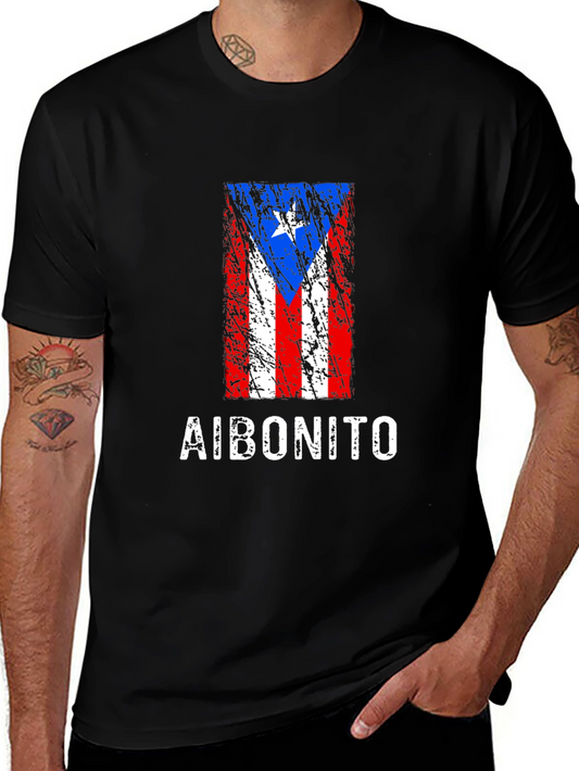 Aibonito Puerto Rico Flag Grunge T-Shirt