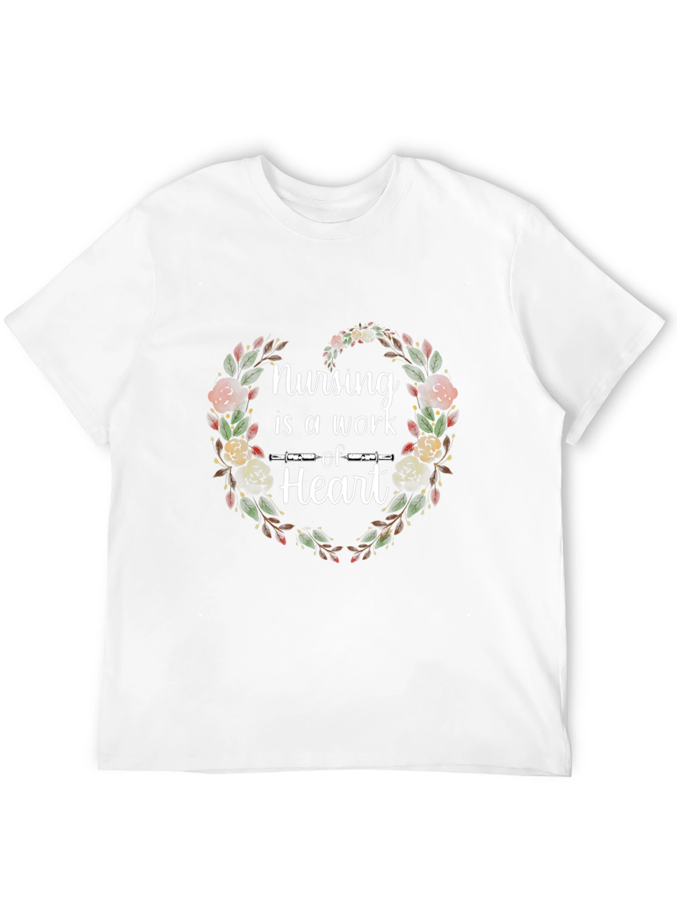 Nursing is a Work of Heart T-Shirt