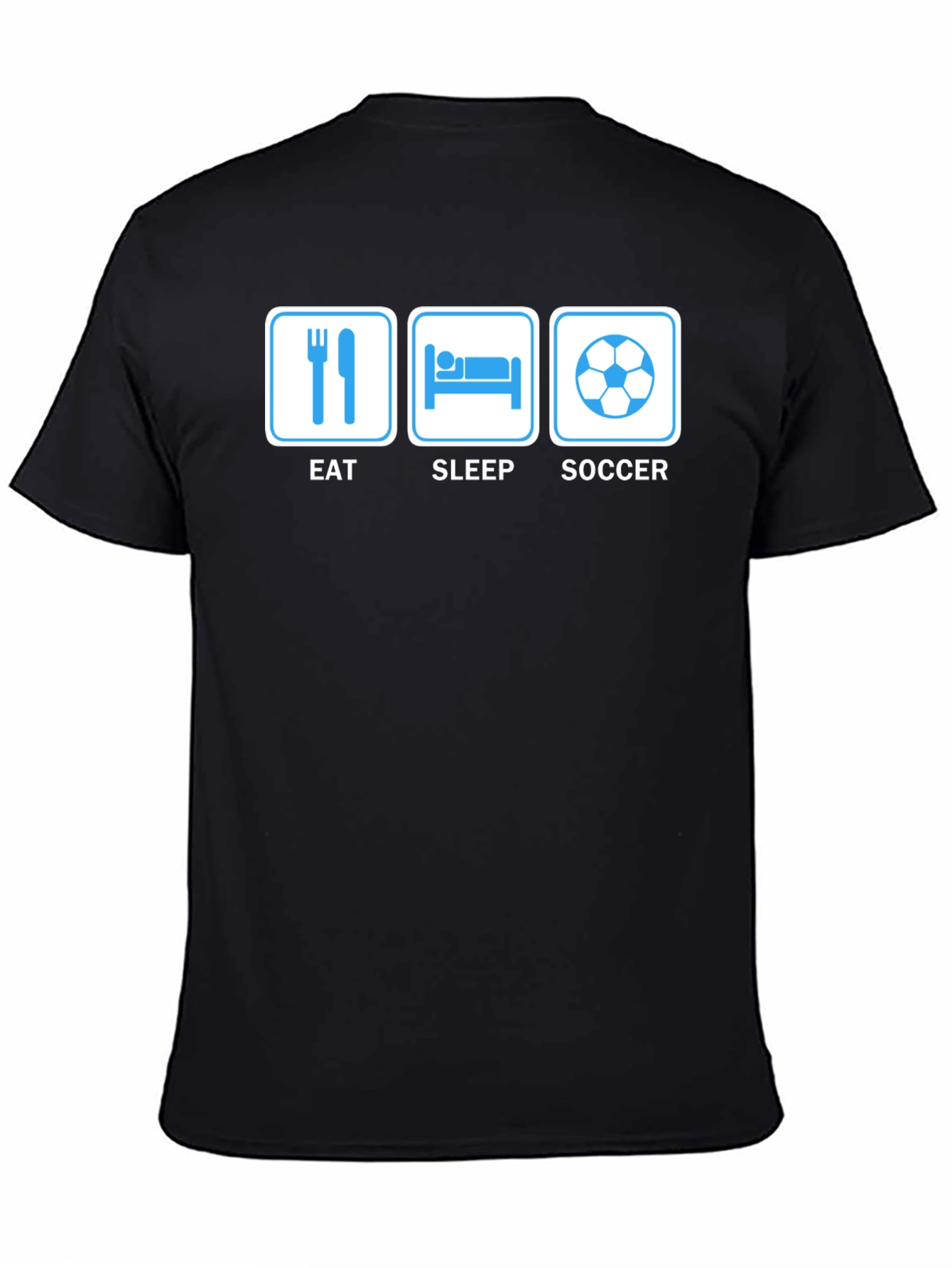Eat Sleep Soccer T-Shirt - Novelty Graphic Tee