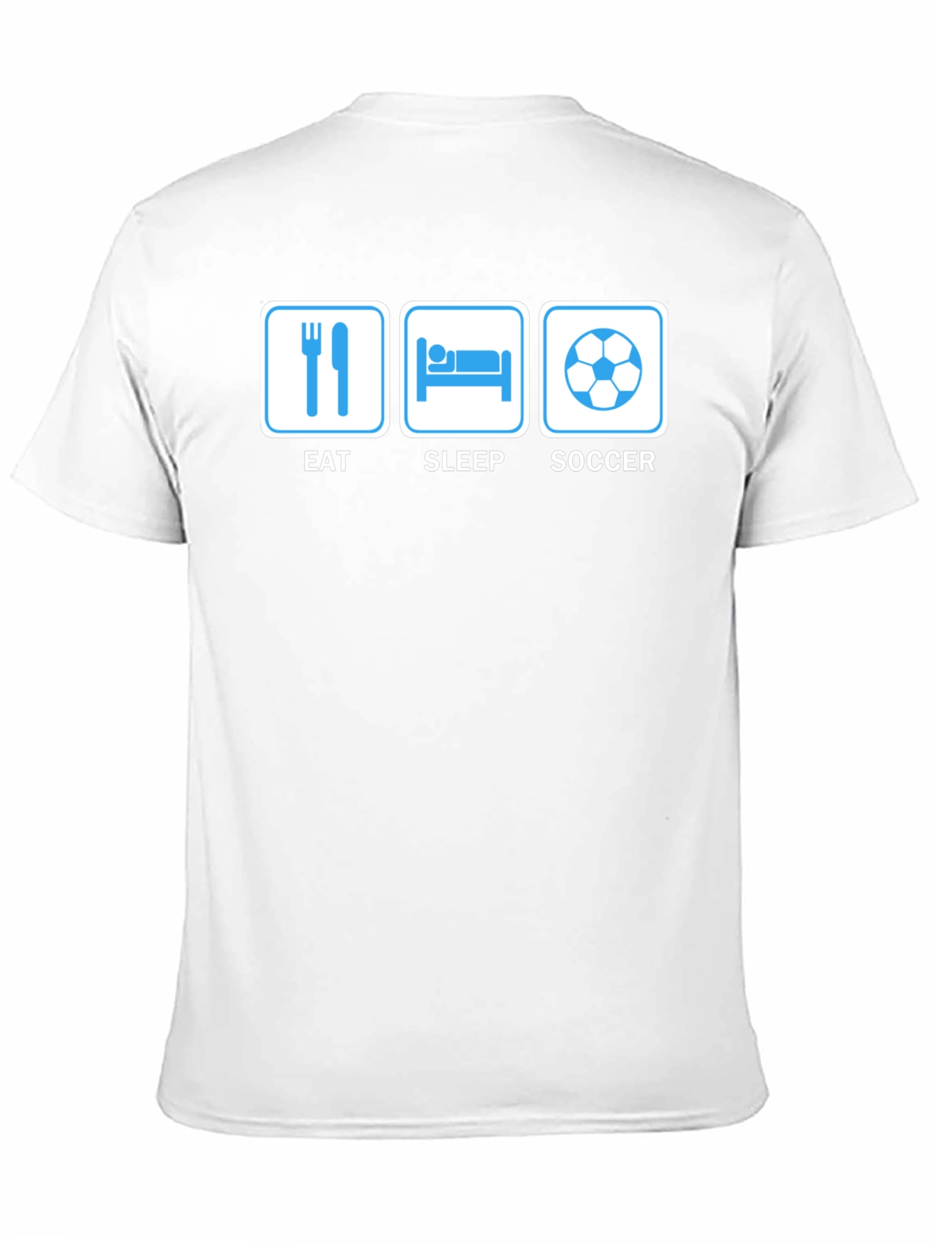 Eat Sleep Soccer T-Shirt - Novelty Graphic Tee