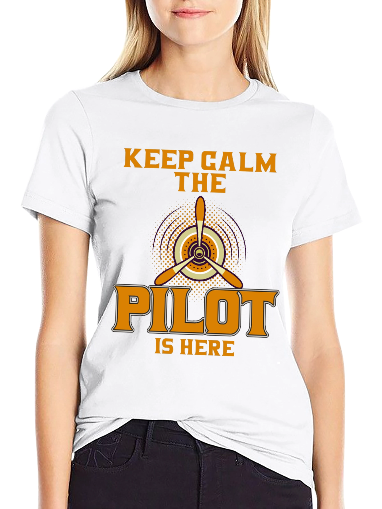 Keep Calm Pilot T-Shirt - Aviation Enthusiast