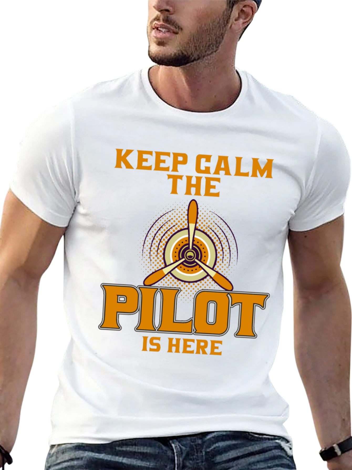 Keep Calm Pilot T-Shirt - Aviation Enthusiast