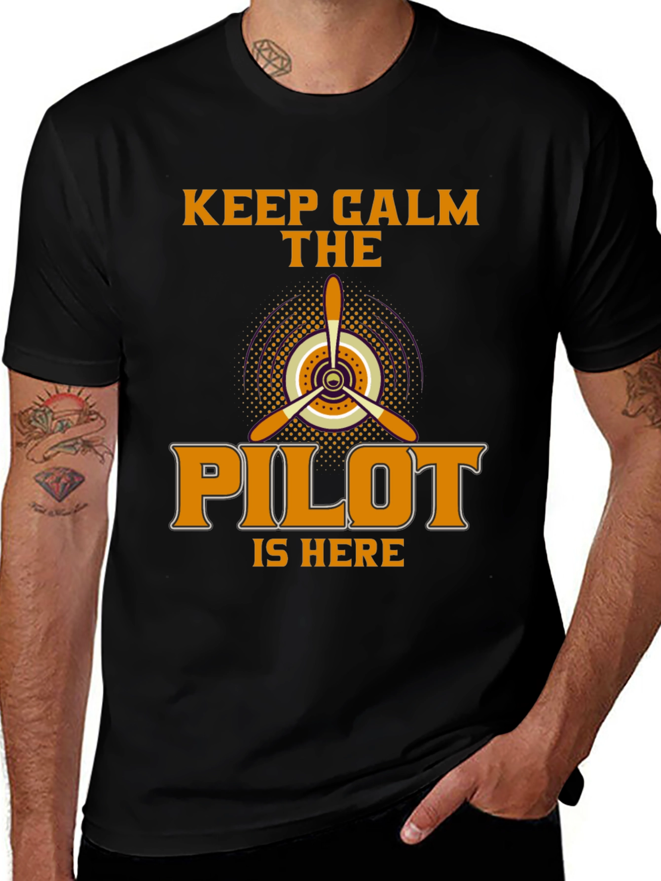 Keep Calm Pilot T-Shirt - Aviation Enthusiast