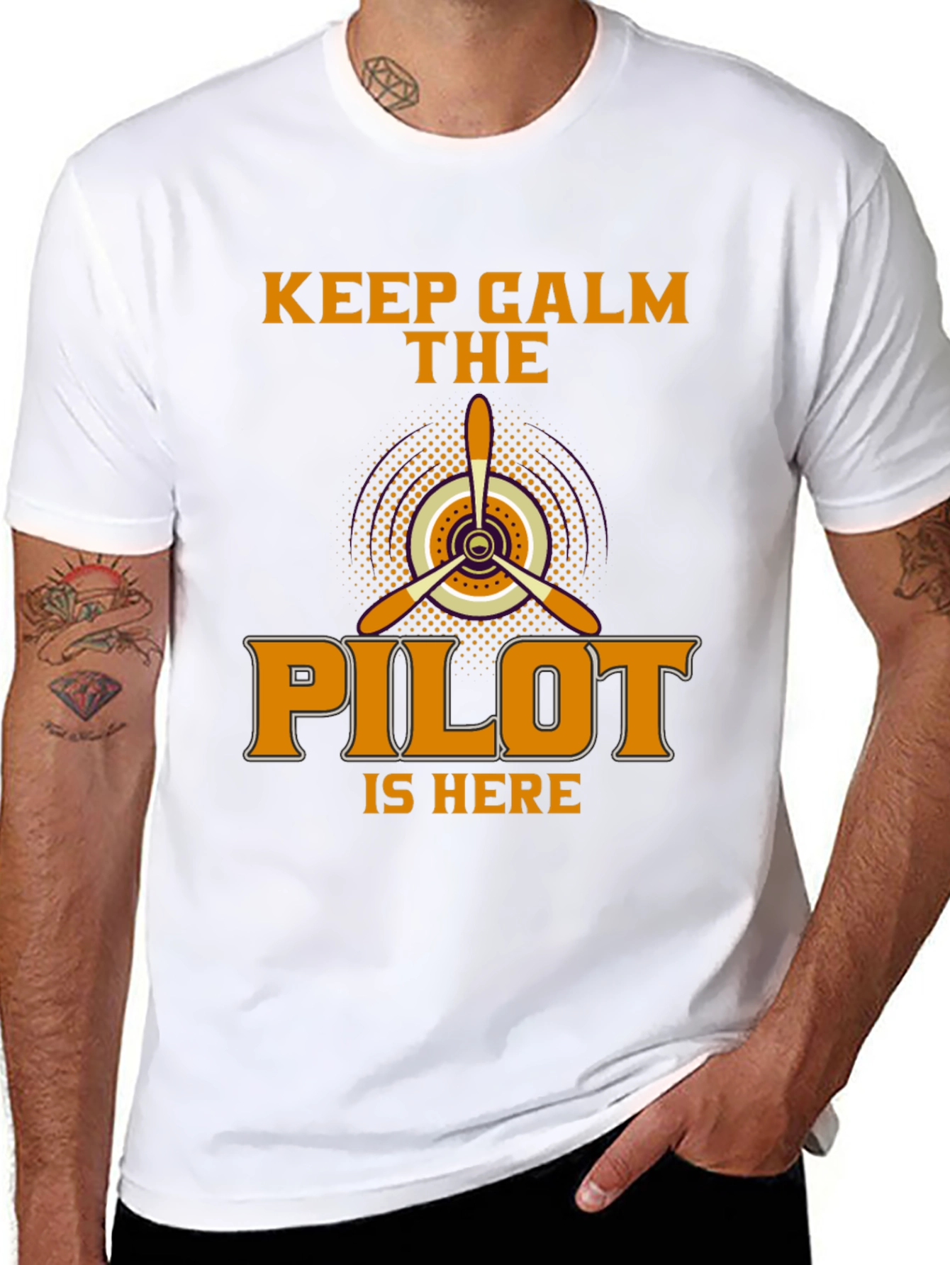 Keep Calm Pilot T-Shirt - Aviation Enthusiast