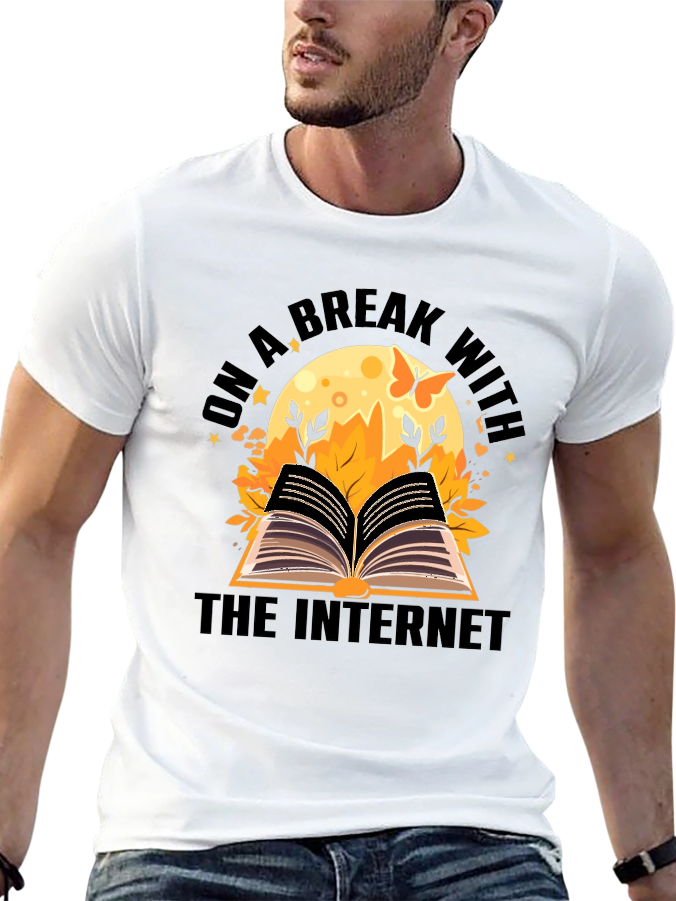 On a Break From The Internet Black T-Shirt