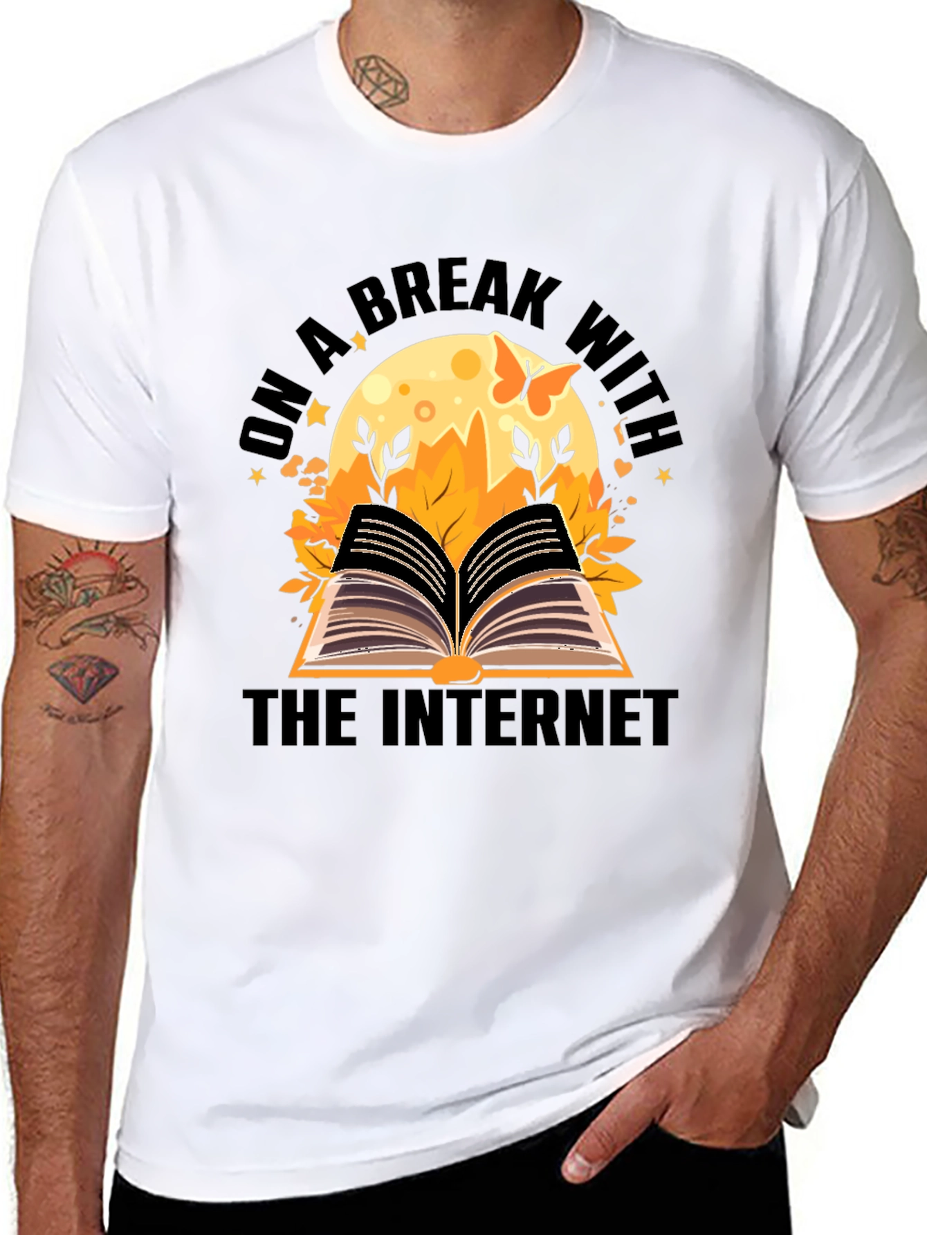 On a Break From The Internet Black T-Shirt