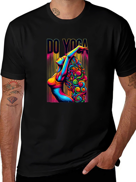 Do Yoga T-Shirt - Colorful Yoga Pose Graphic Tee