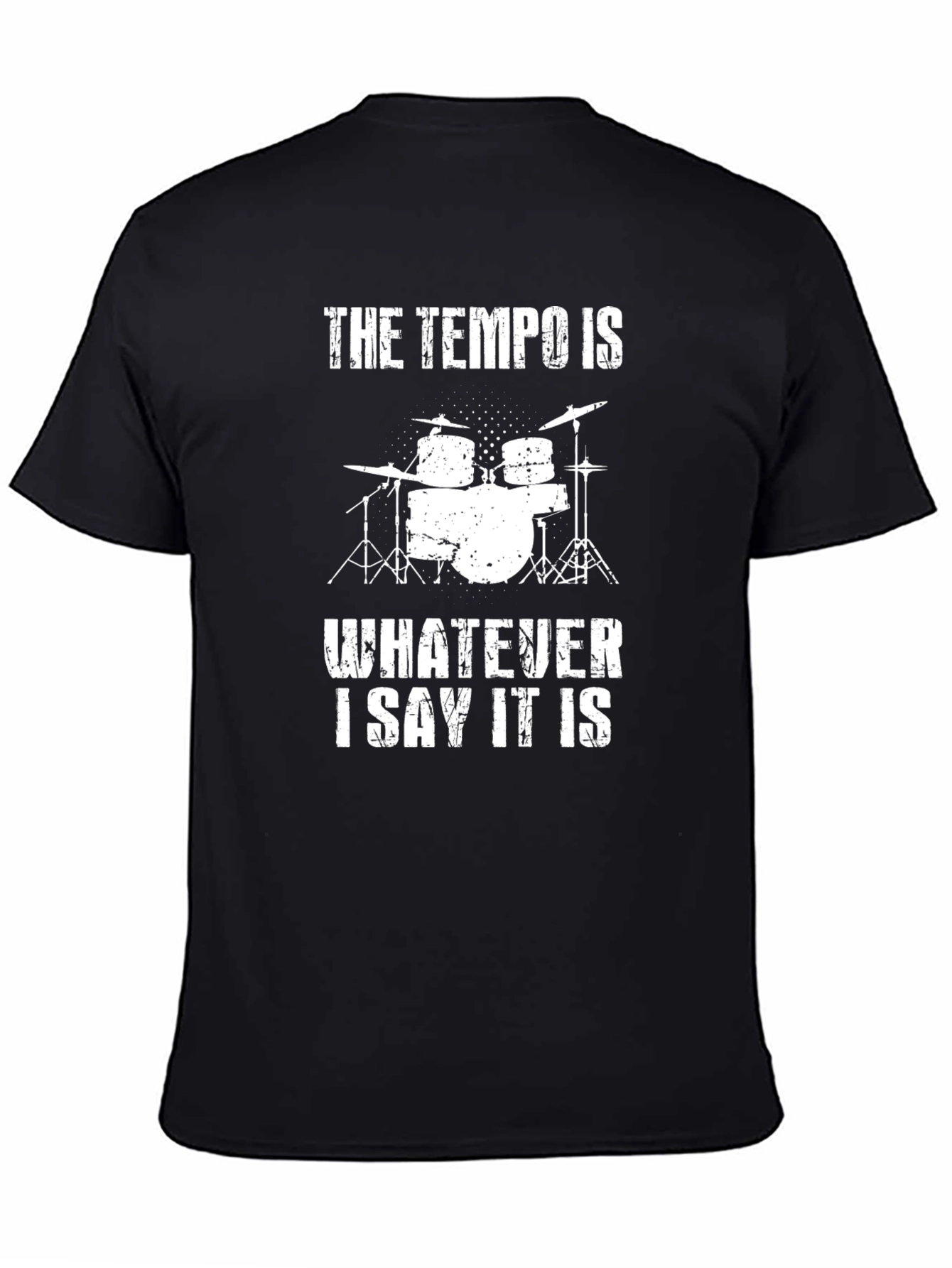 Tempo Drummer T-Shirt: Percussionist Humor