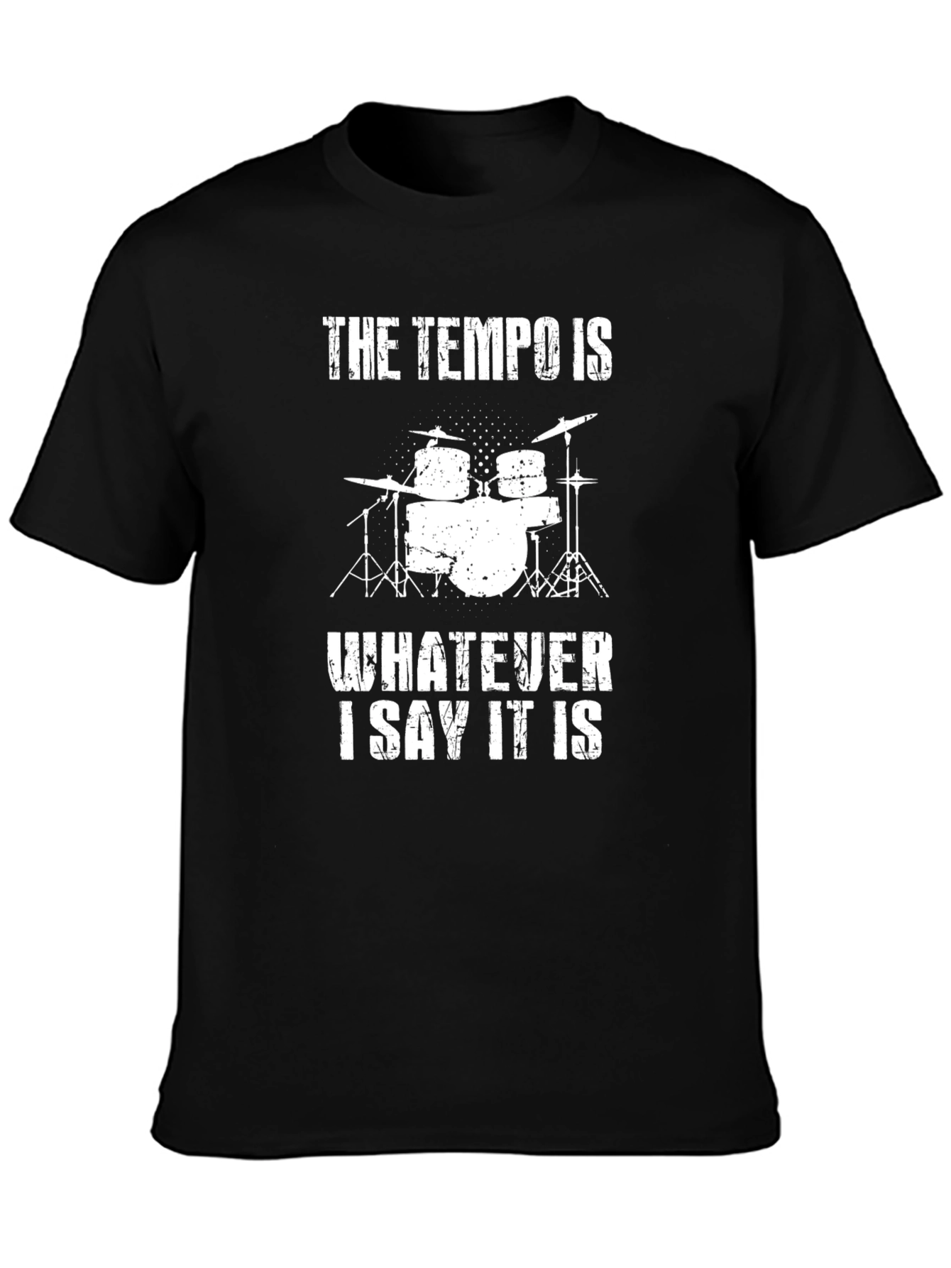 Tempo Drummer T-Shirt: Percussionist Humor