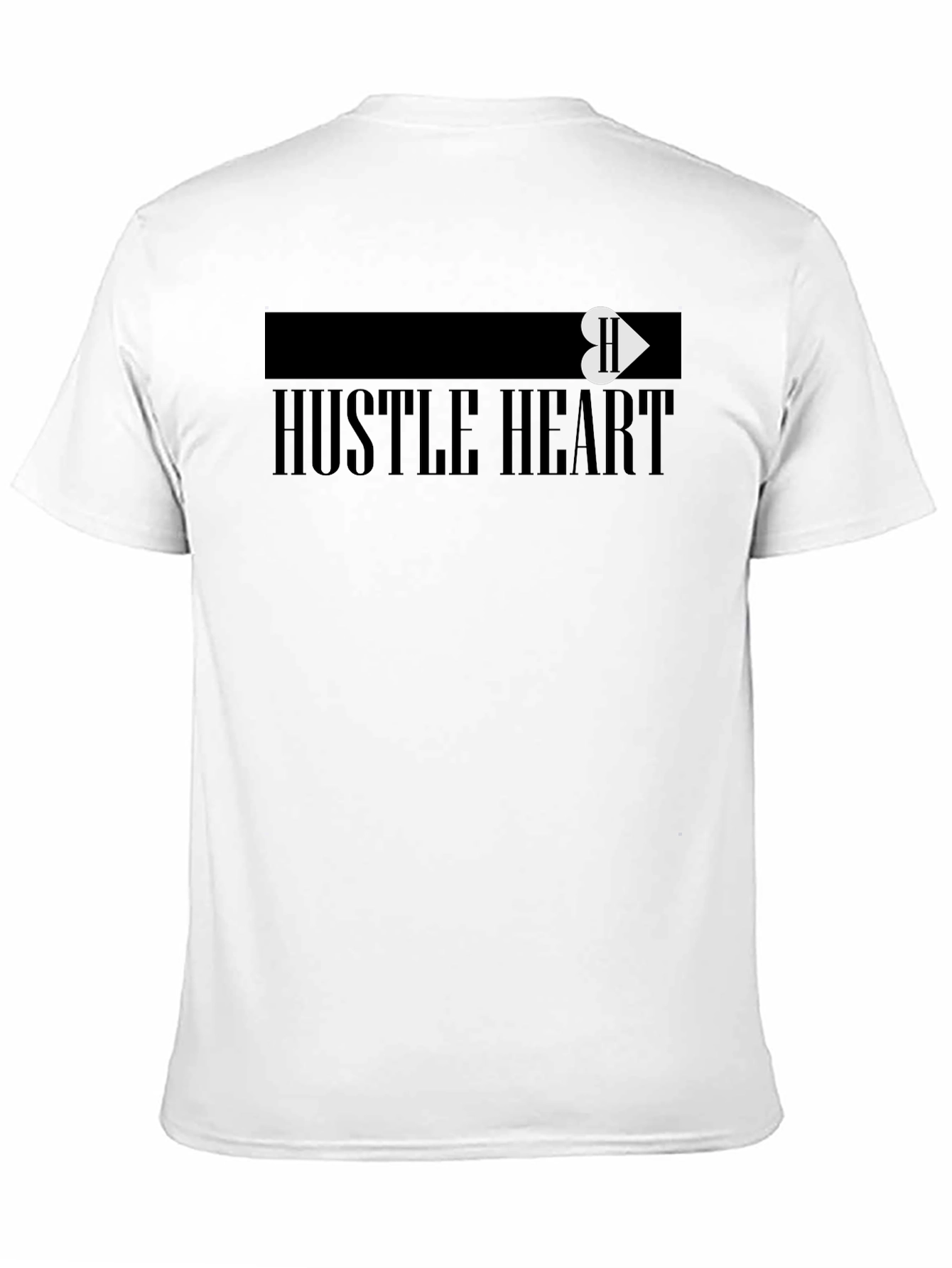Hustle Heart Black Graphic Tee