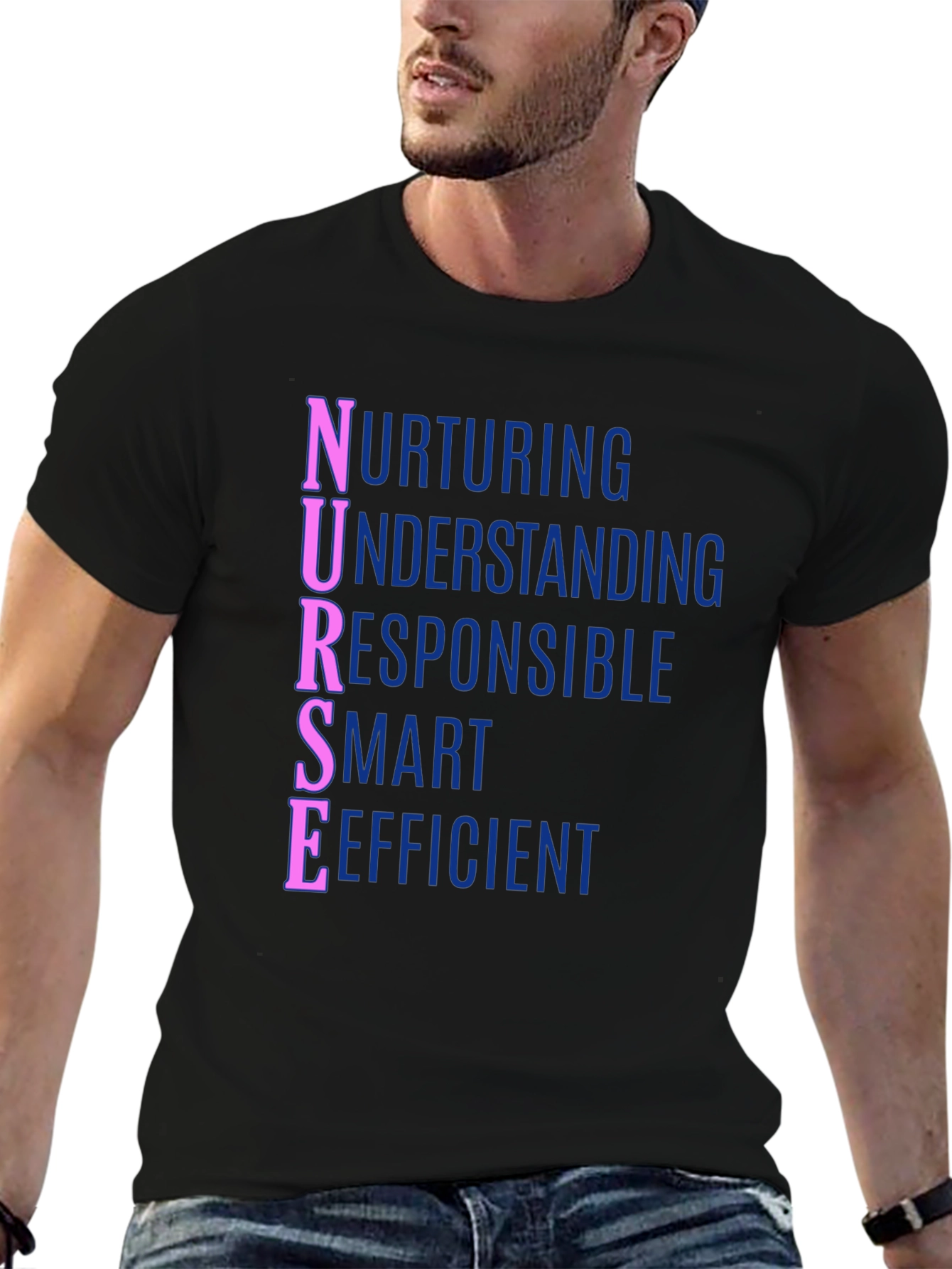 Nurse Definition T-Shirt - Nurturing Understanding Responsible Smart Efficient