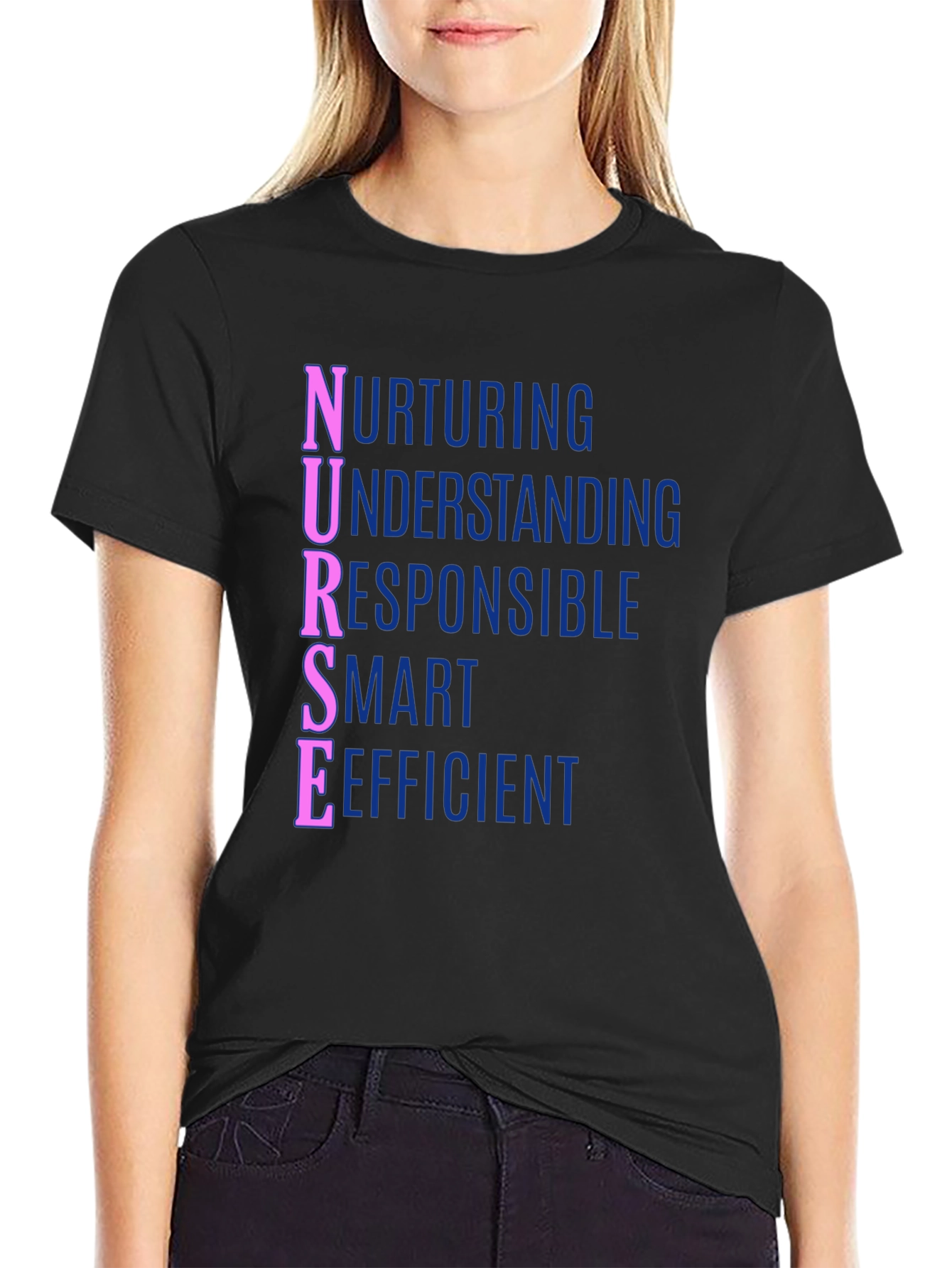 Nurse Definition T-Shirt - Nurturing Understanding Responsible Smart Efficient